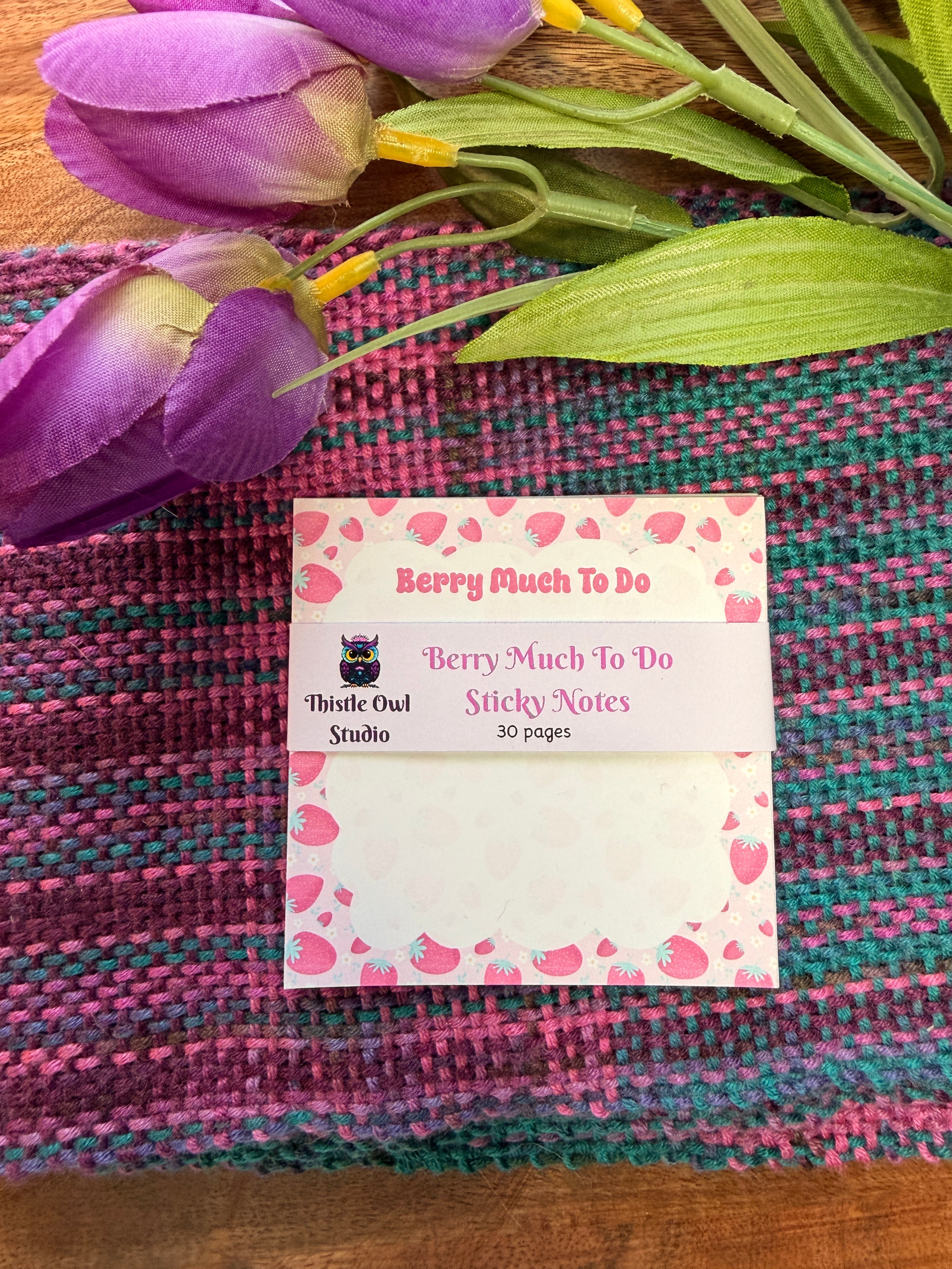 Berry Much To Do Sticky Notes