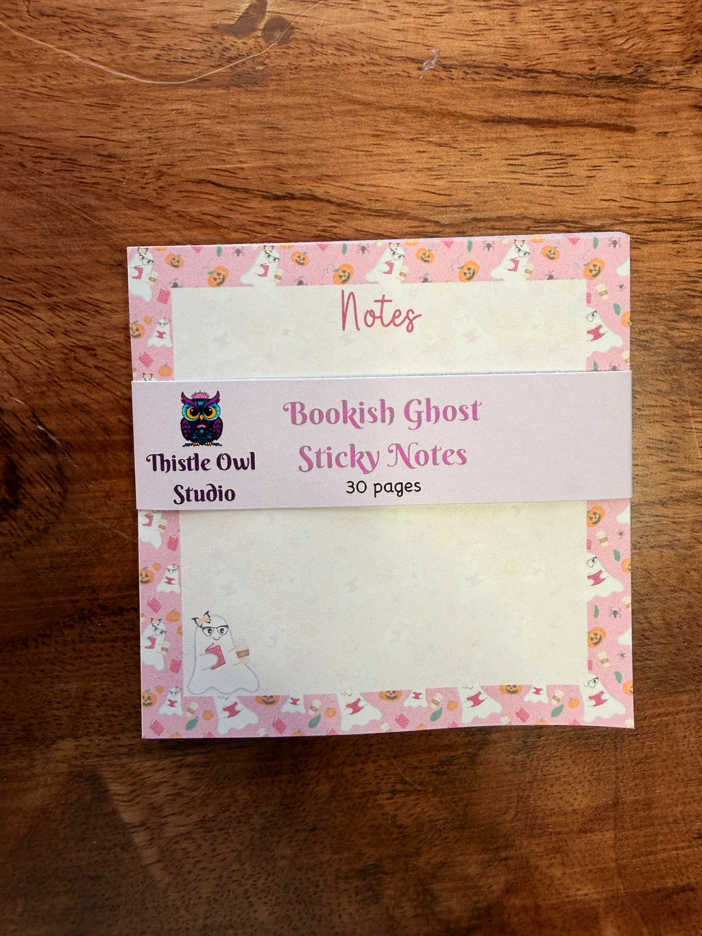 Bookish Ghost Sticky Notes