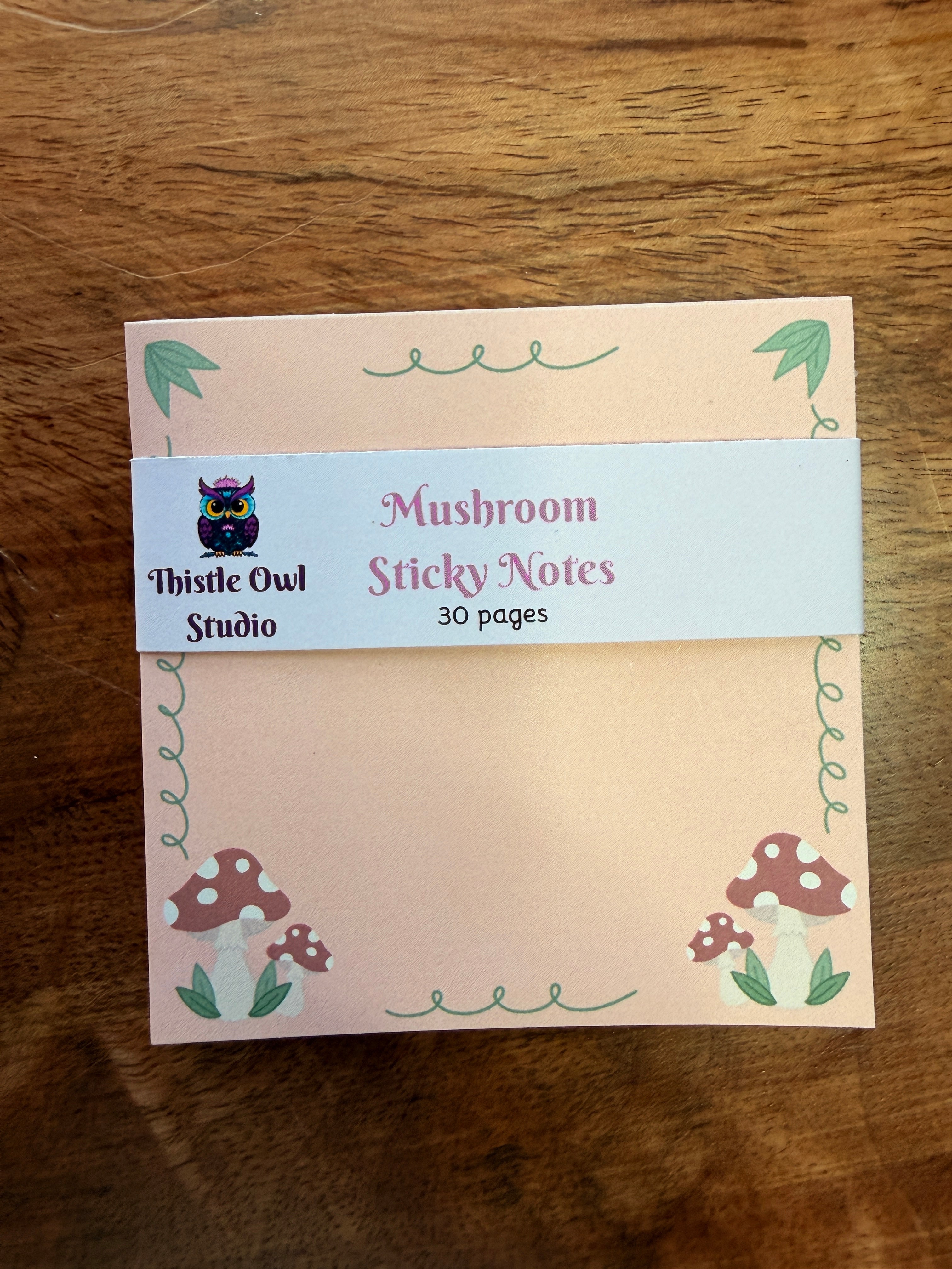 Mushroom Sticky Notes