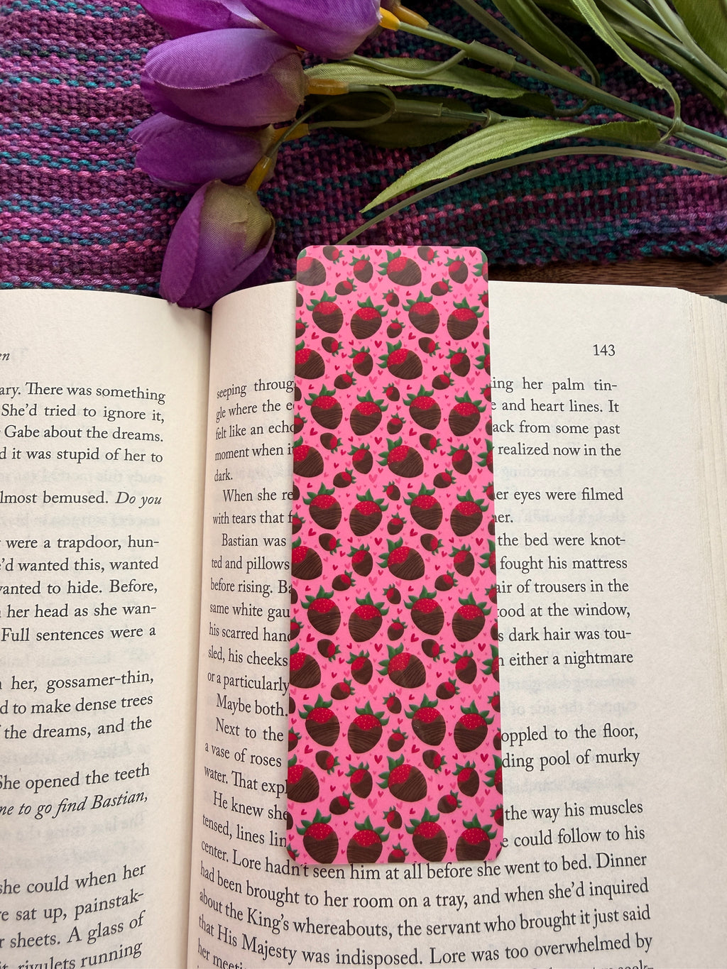 Chocolate Covered Strawberry Bookmark