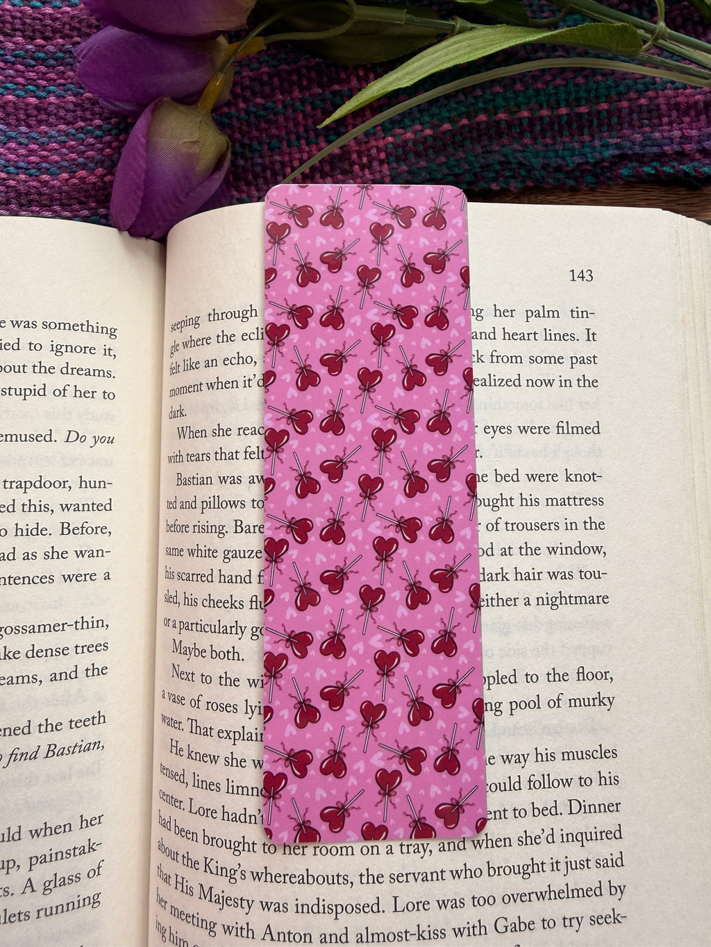 Heart Lollipop Bookmark