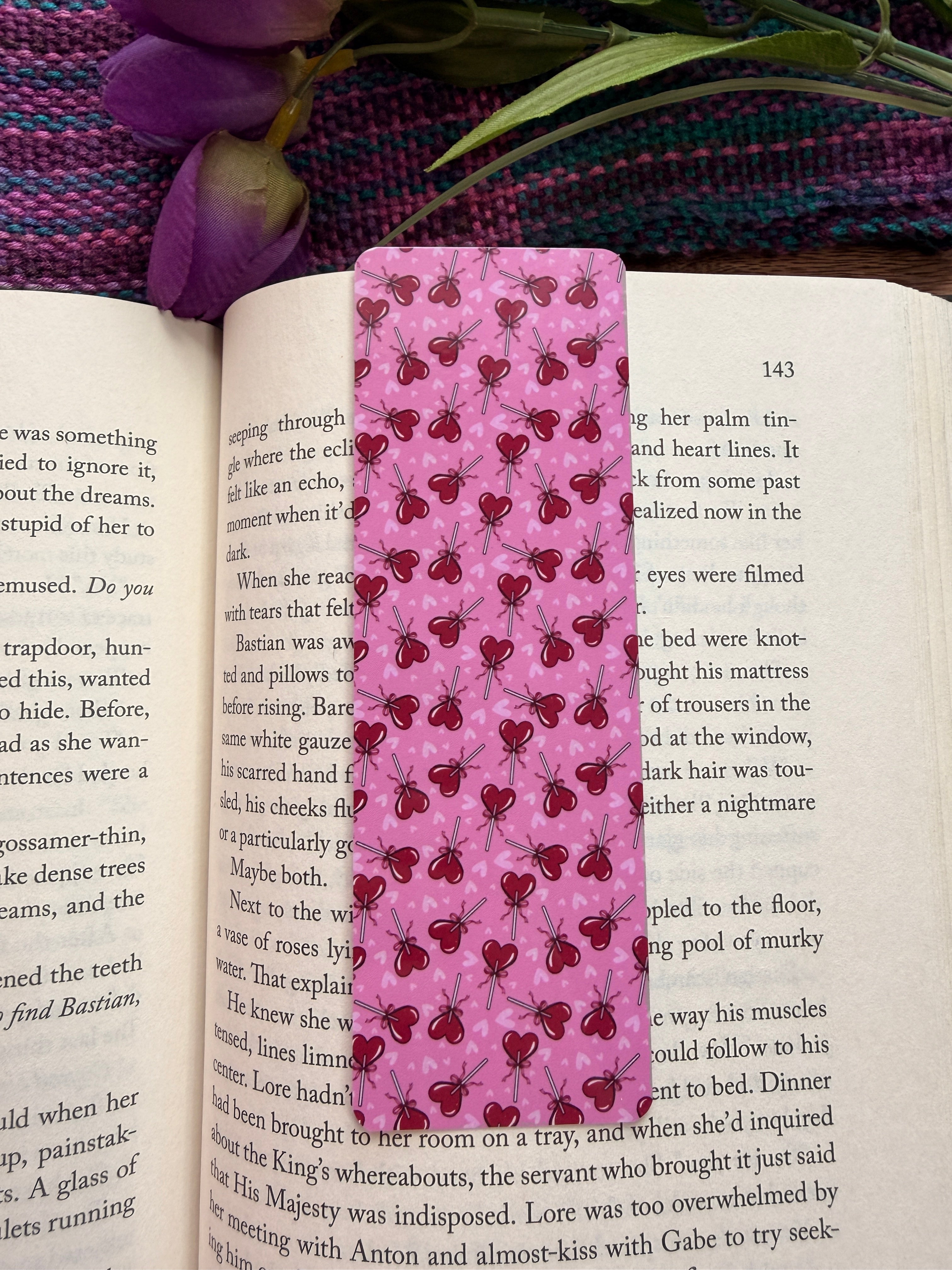 Heart Lollipop Bookmark