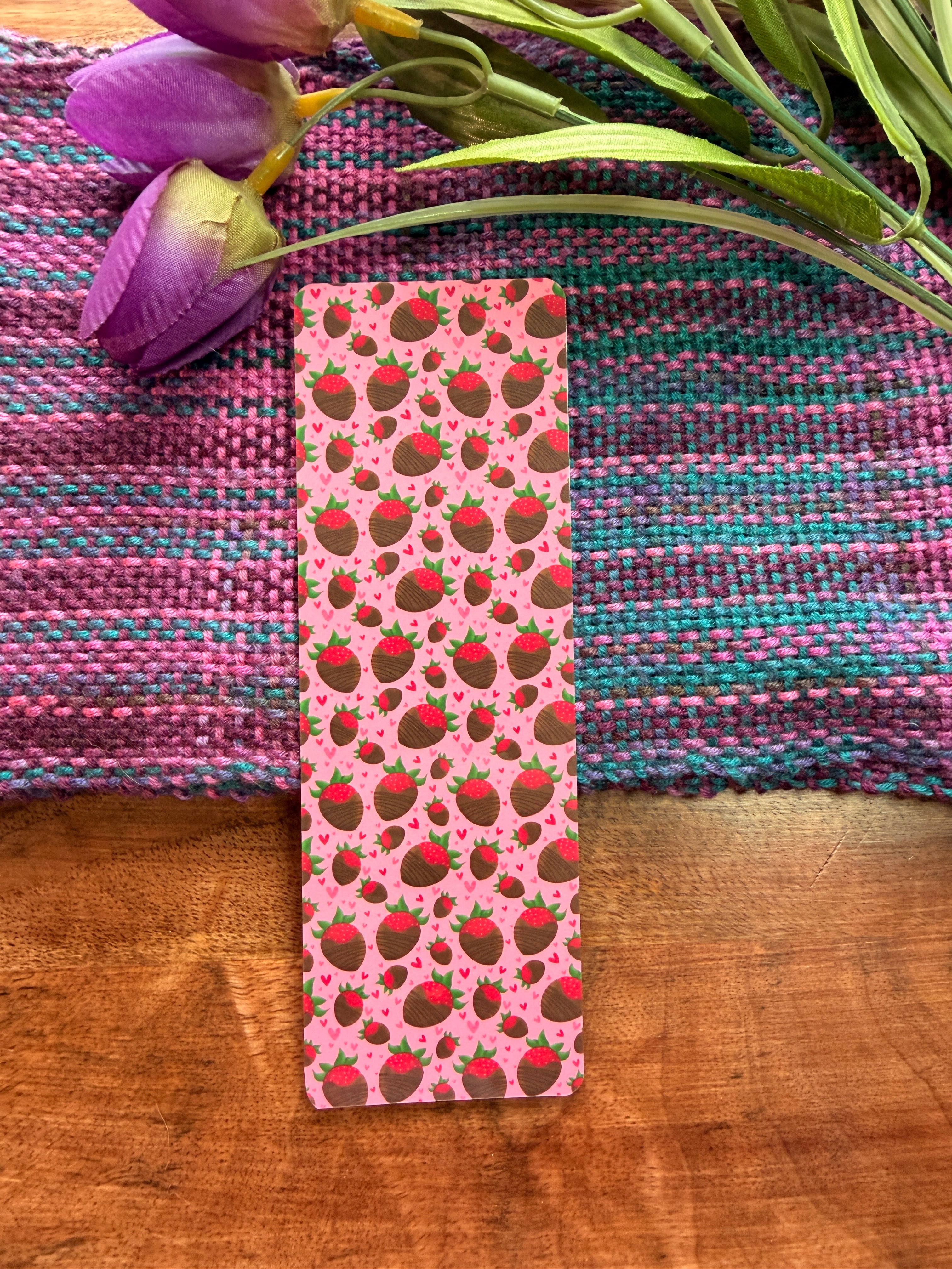 Chocolate Covered Strawberry Bookmark