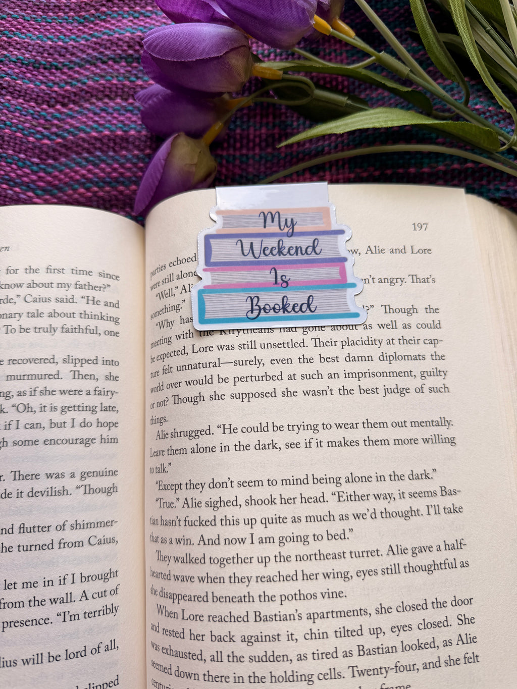 My Weekend is Booked Magnetic Bookmark