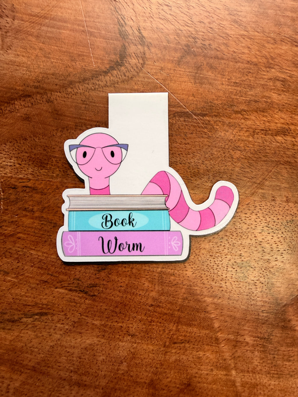 Book Worm Magnetic Bookmark