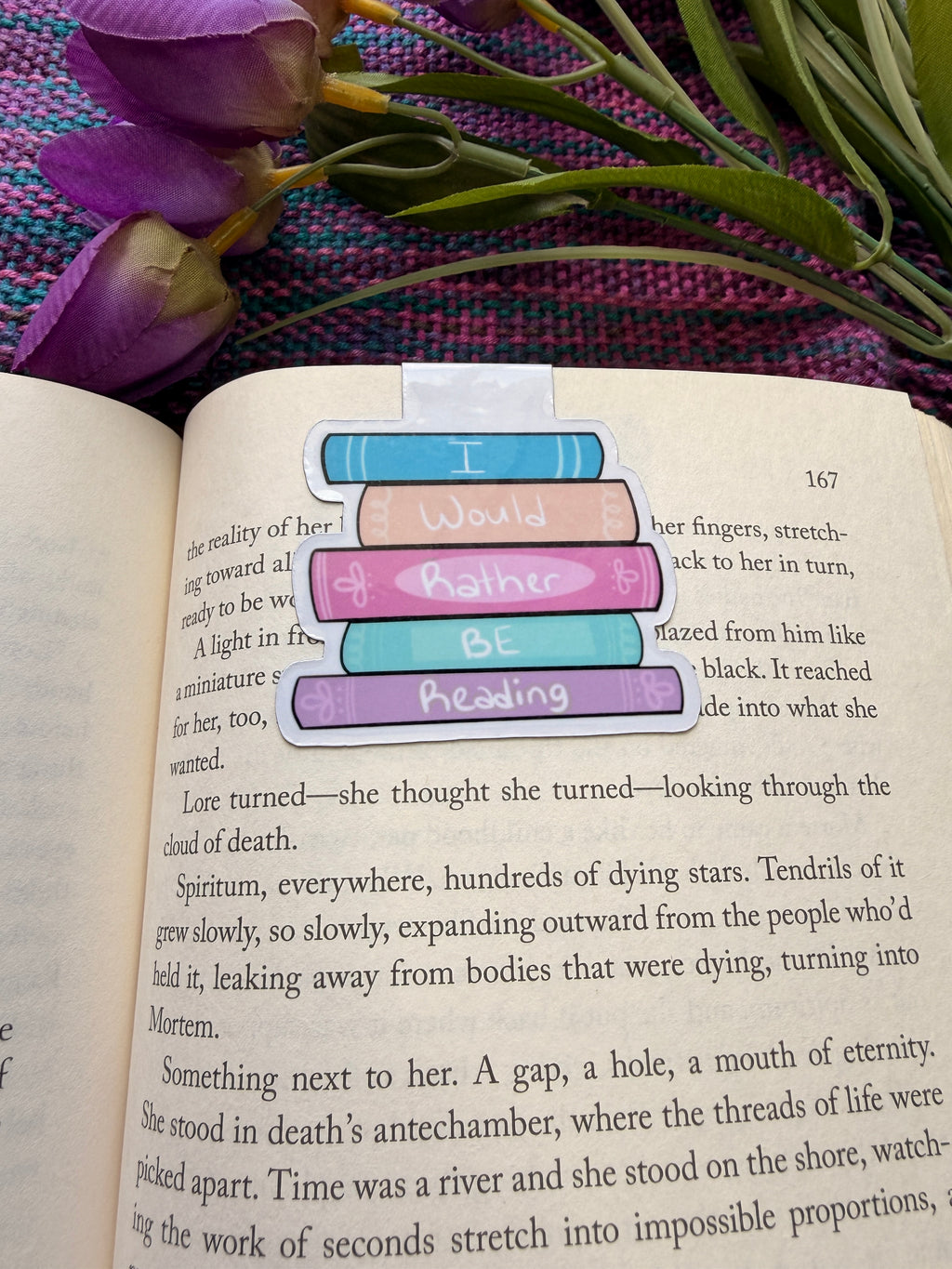 I Would Rather Be Reading Magnetic Bookmark