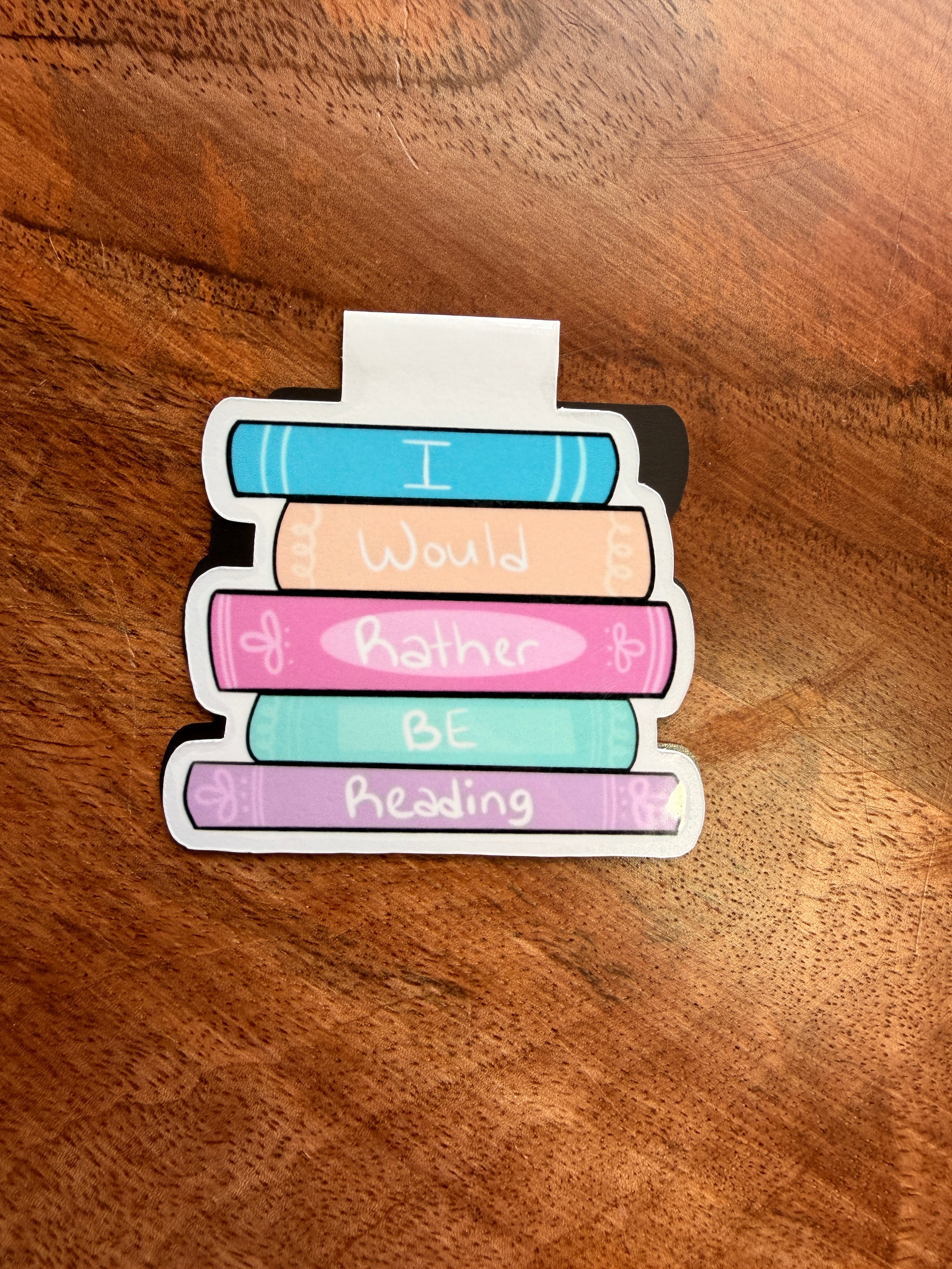 I Would Rather Be Reading Magnetic Bookmark