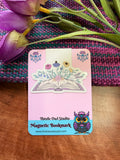 Floral Book Magnetic Bookmark