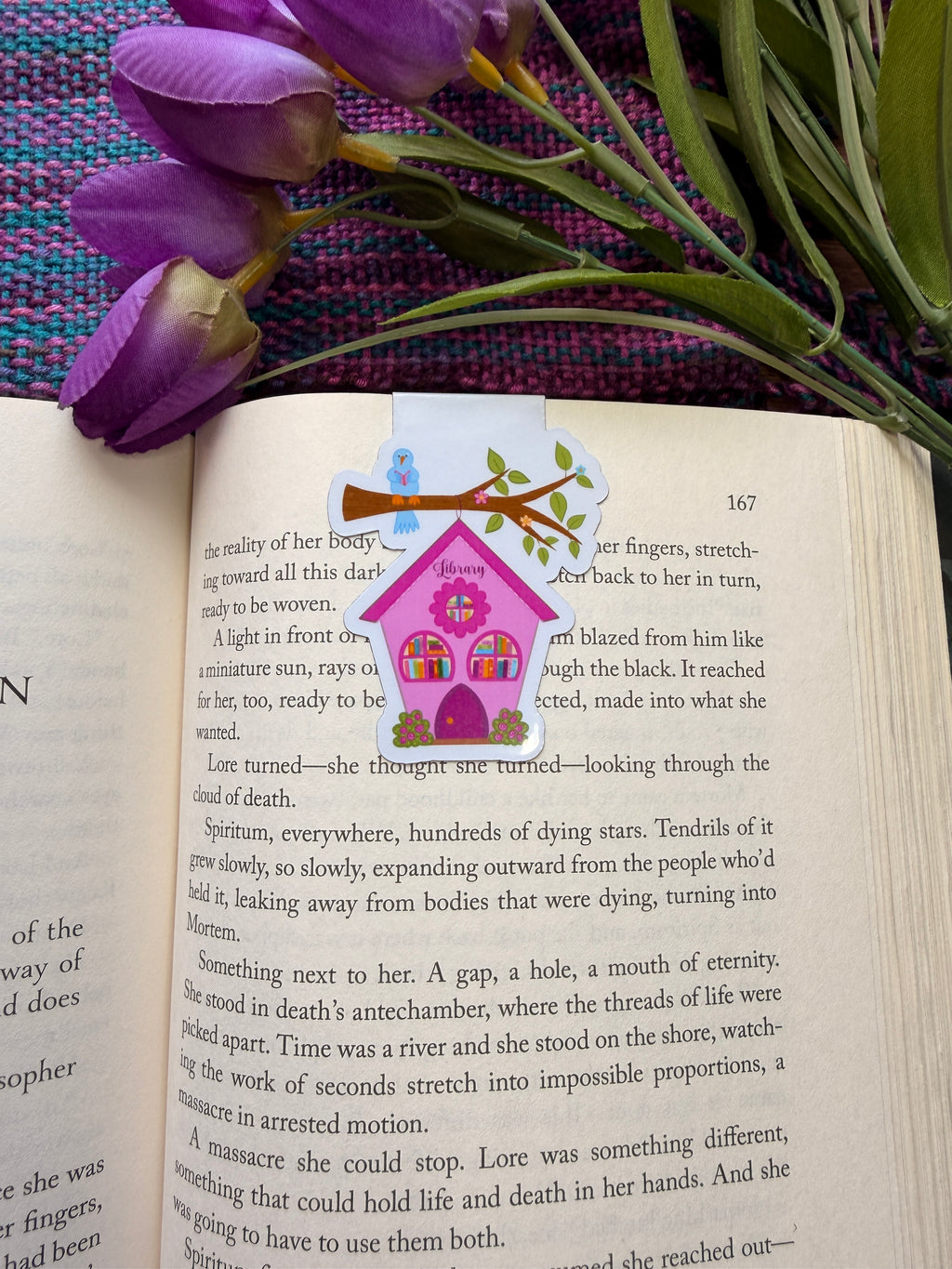 Library Birdhouse Magnetic Bookmark