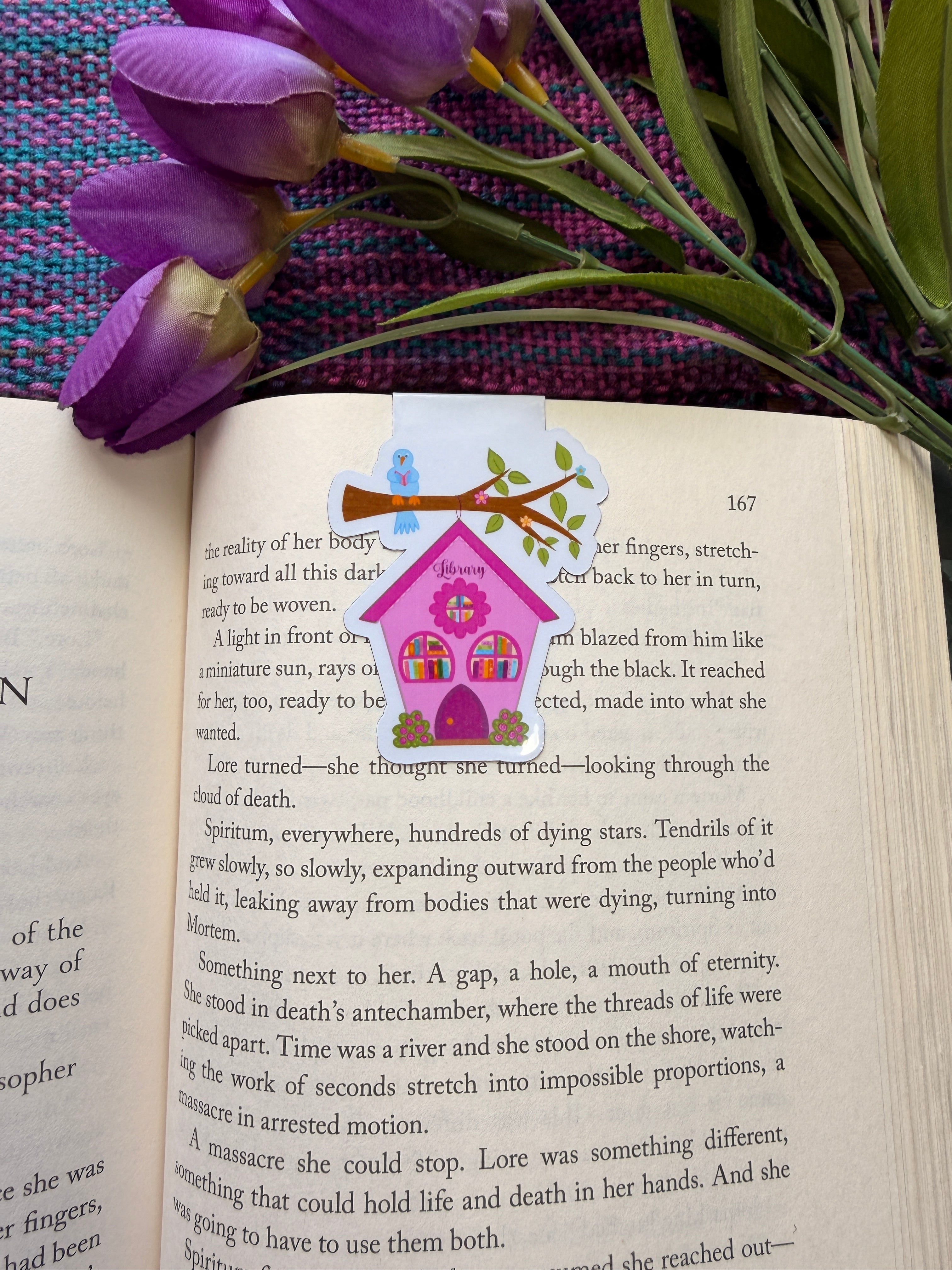 Library Birdhouse Magnetic Bookmark