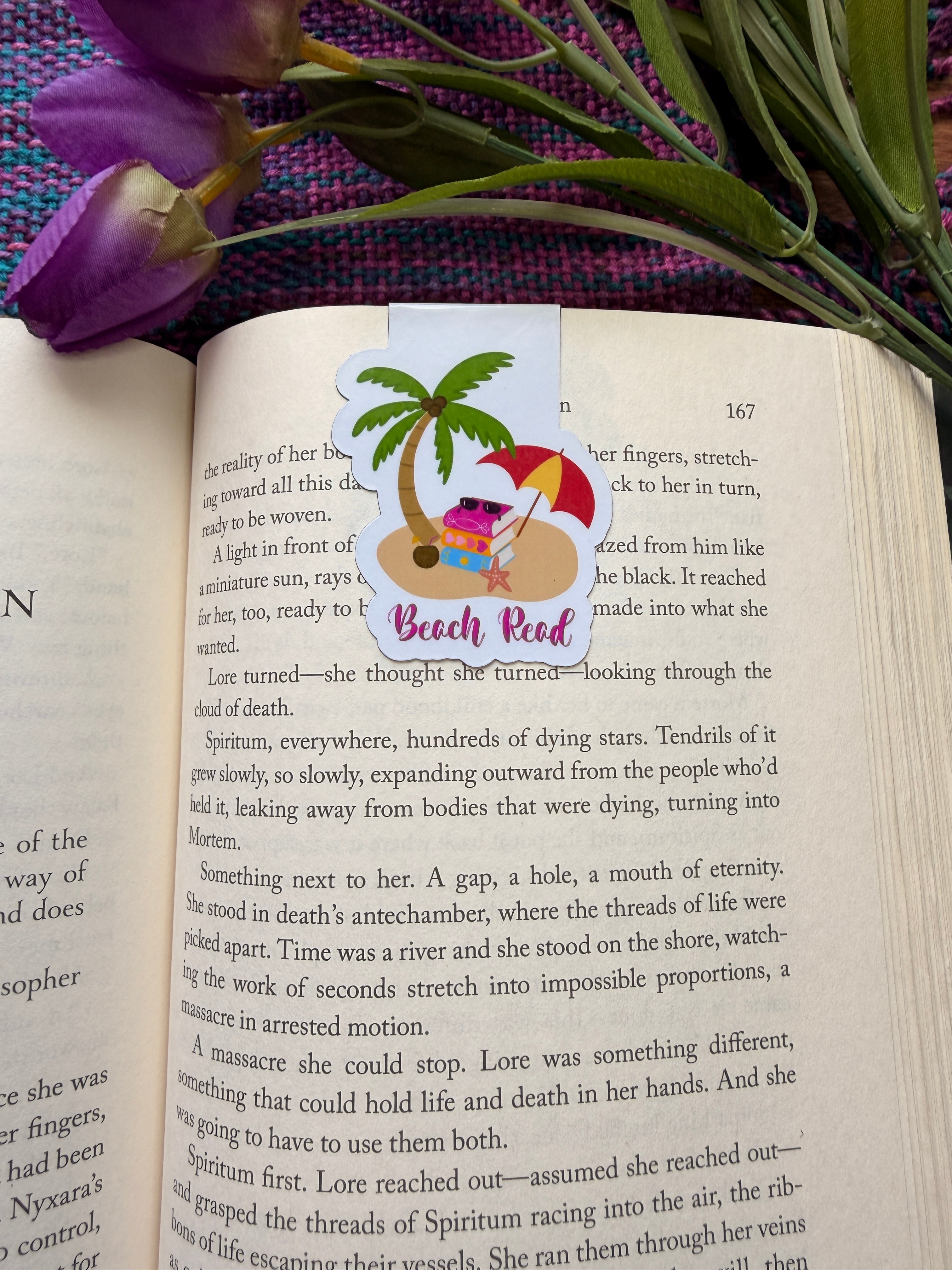 Beach Read Magnetic Bookmark