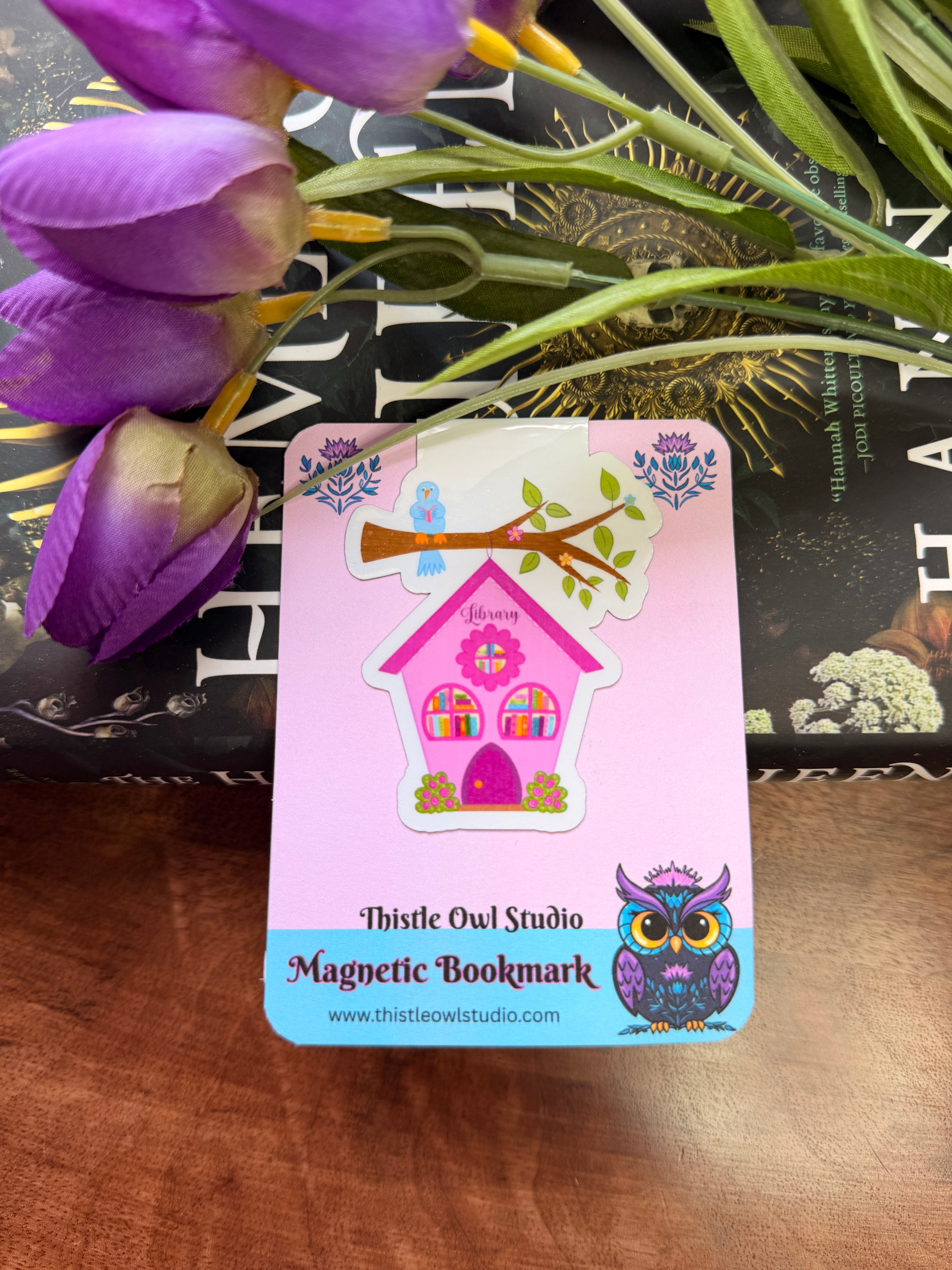 Library Birdhouse Magnetic Bookmark