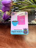 Steamy Books & Coffee Magnetic Bookmark