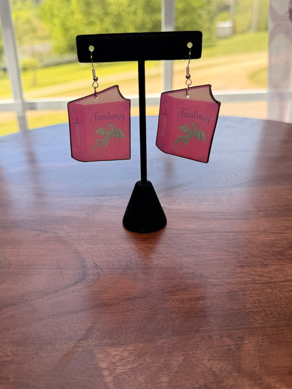 Fantasy Book Dangle Earrings