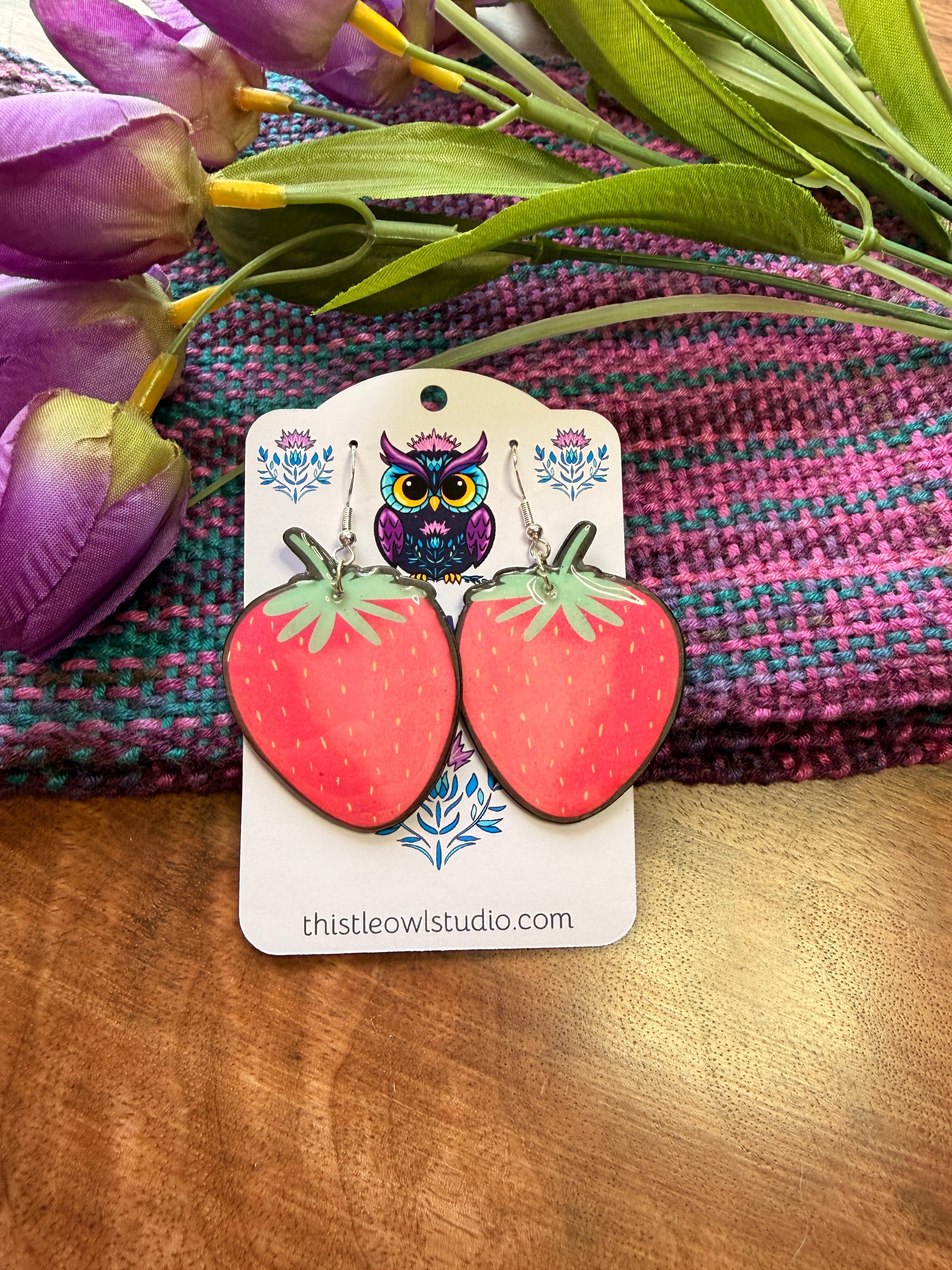 Strawberry Dangle Earrings