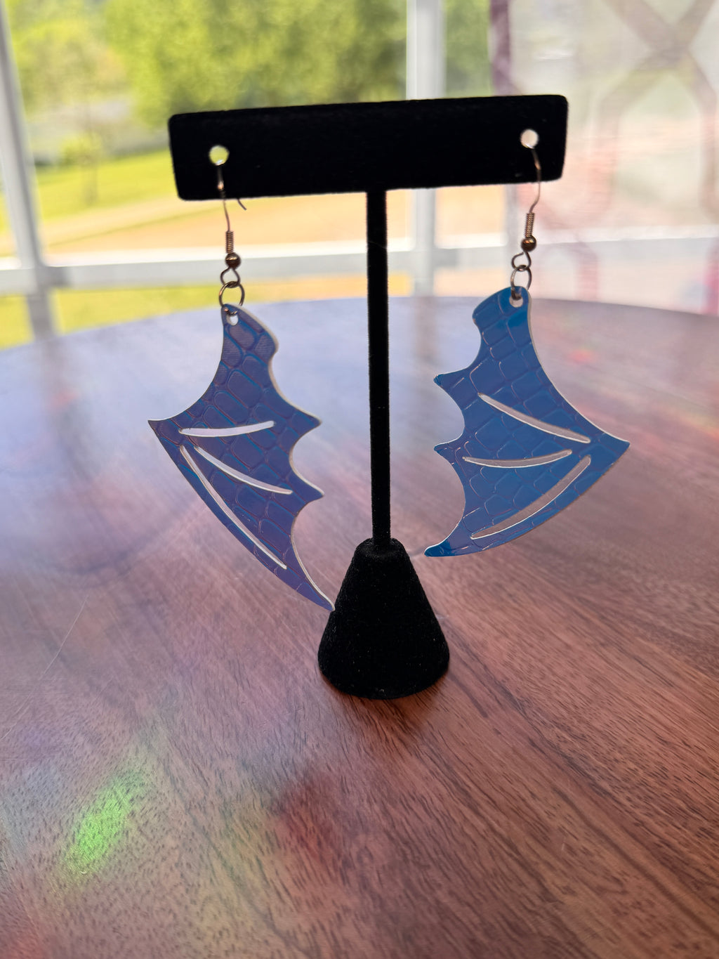 Iridecent Dragon Wing Earrings