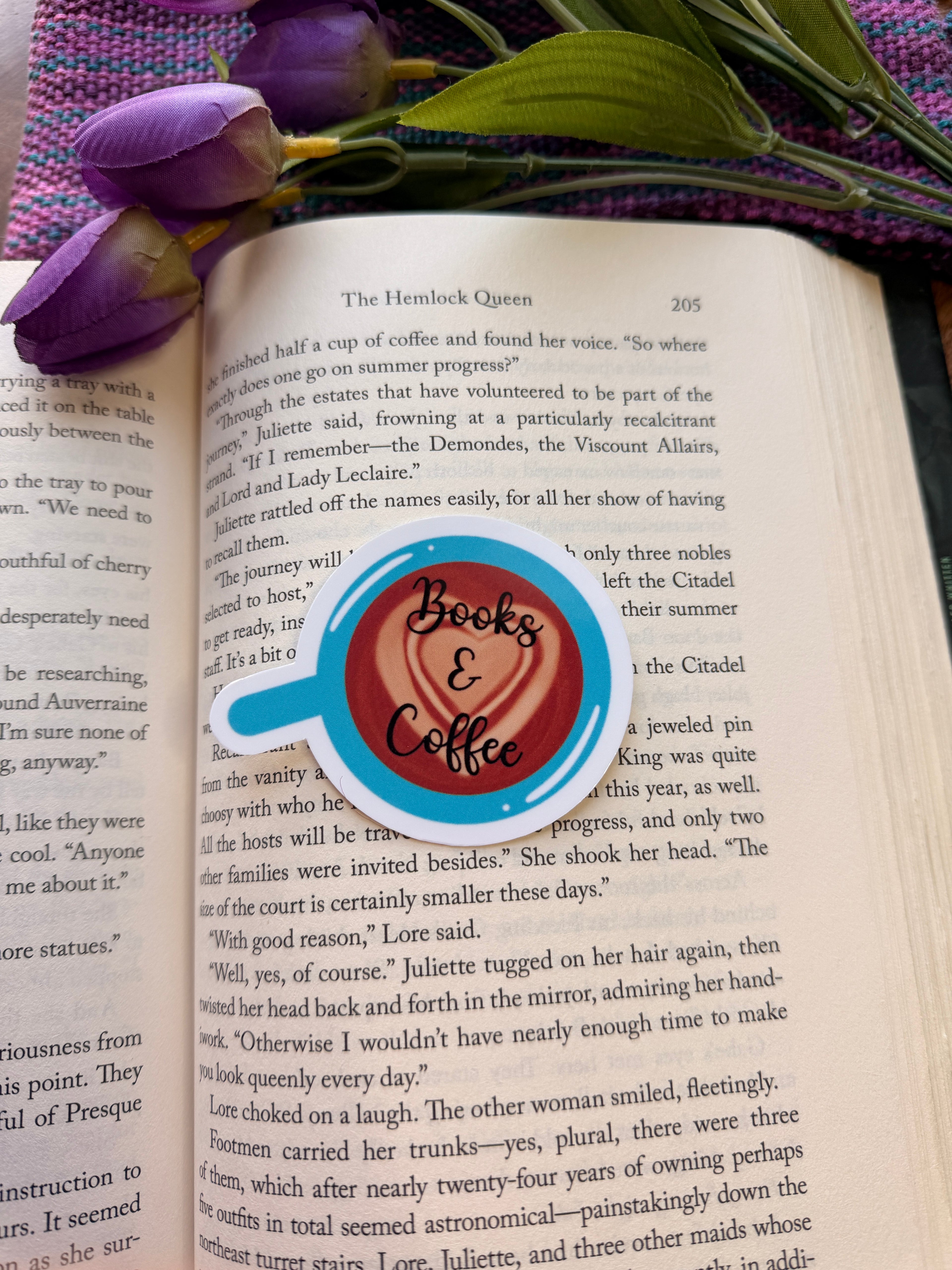Books & Coffee Sticker
