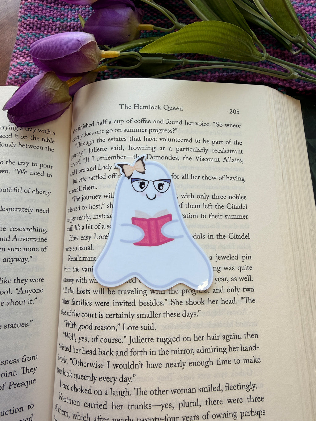 Boolinda Bookish Ghost Sticker