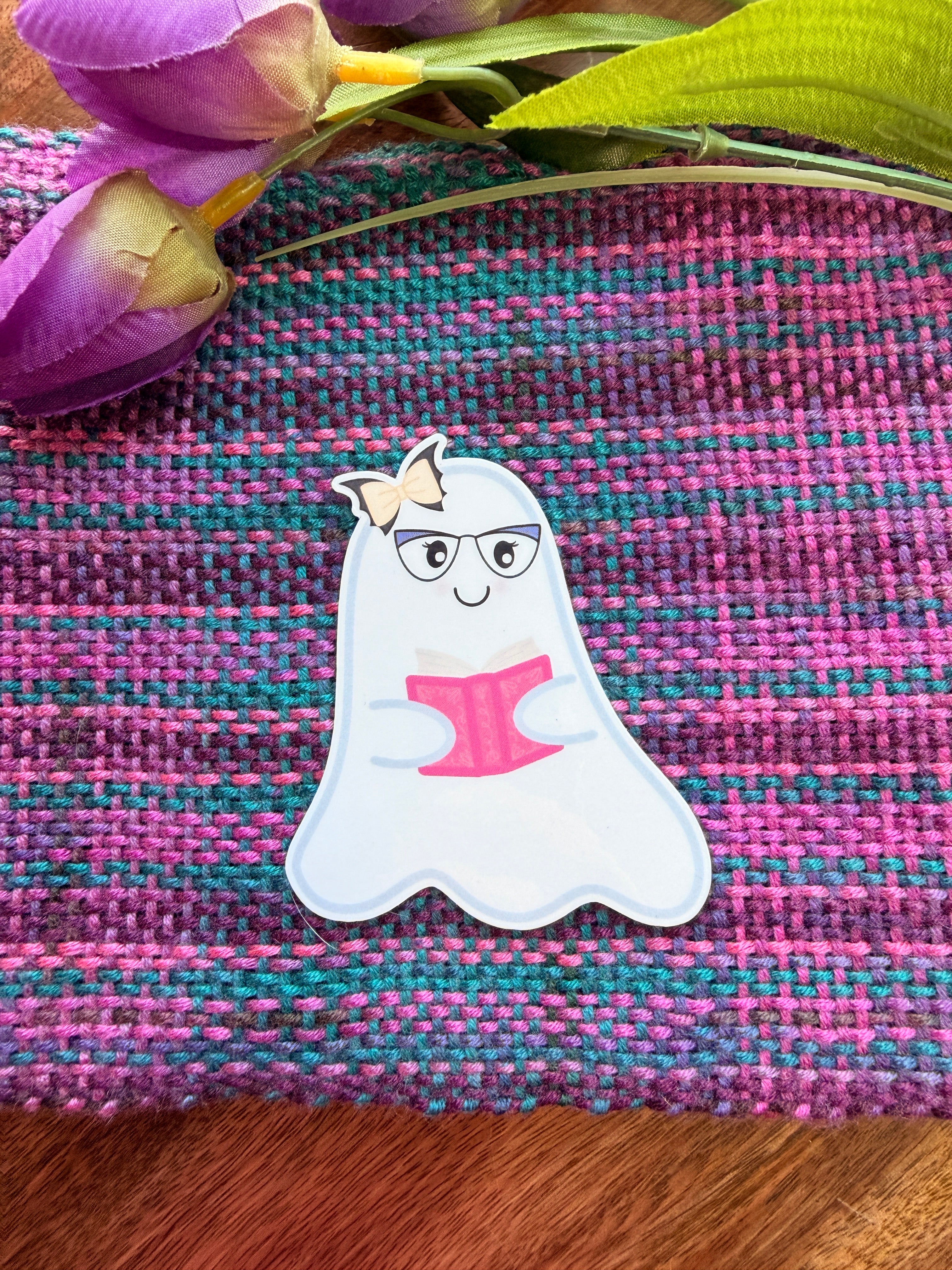 Boolinda Bookish Ghost Sticker