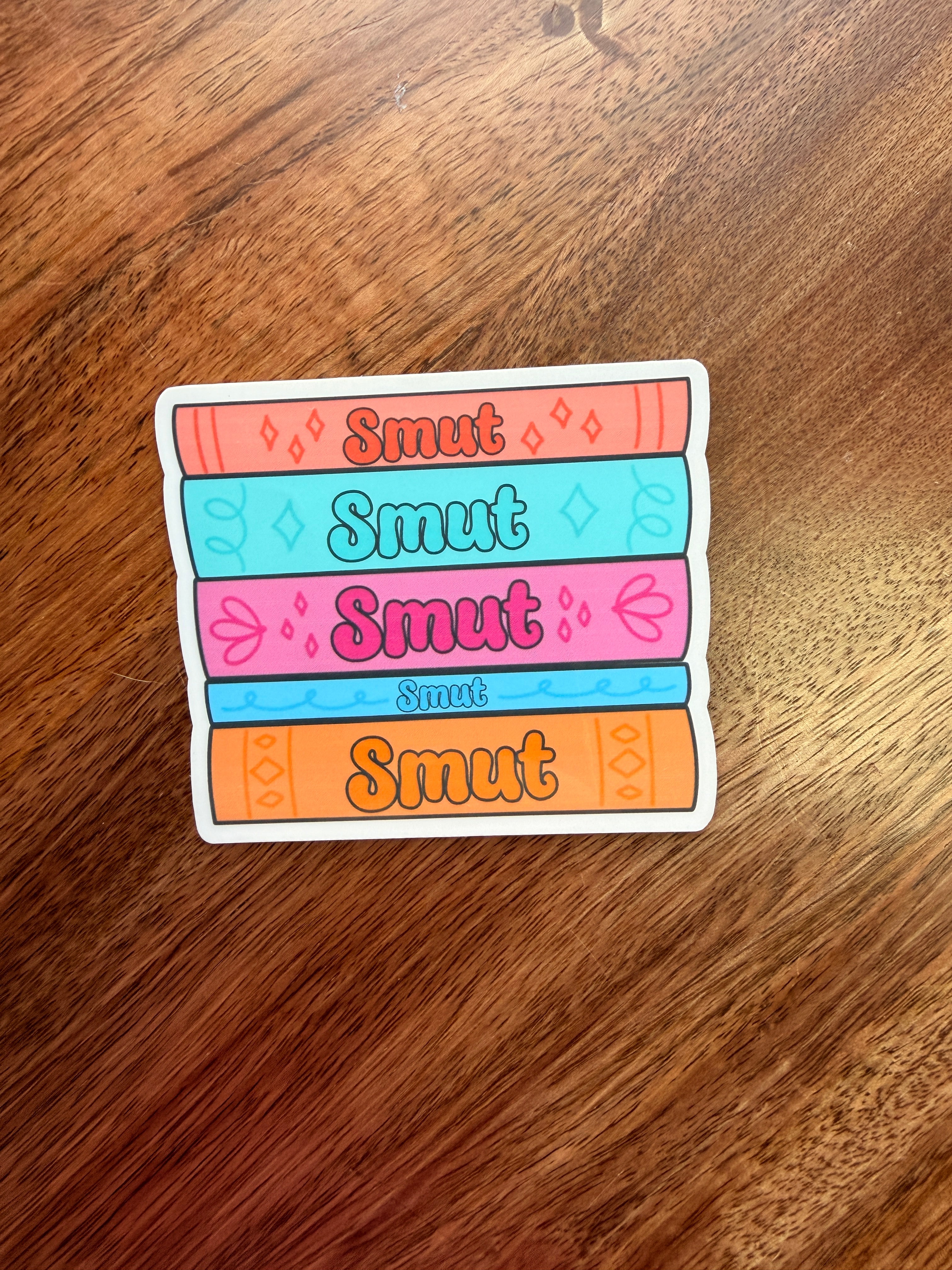 Smut Book Stack Sticker