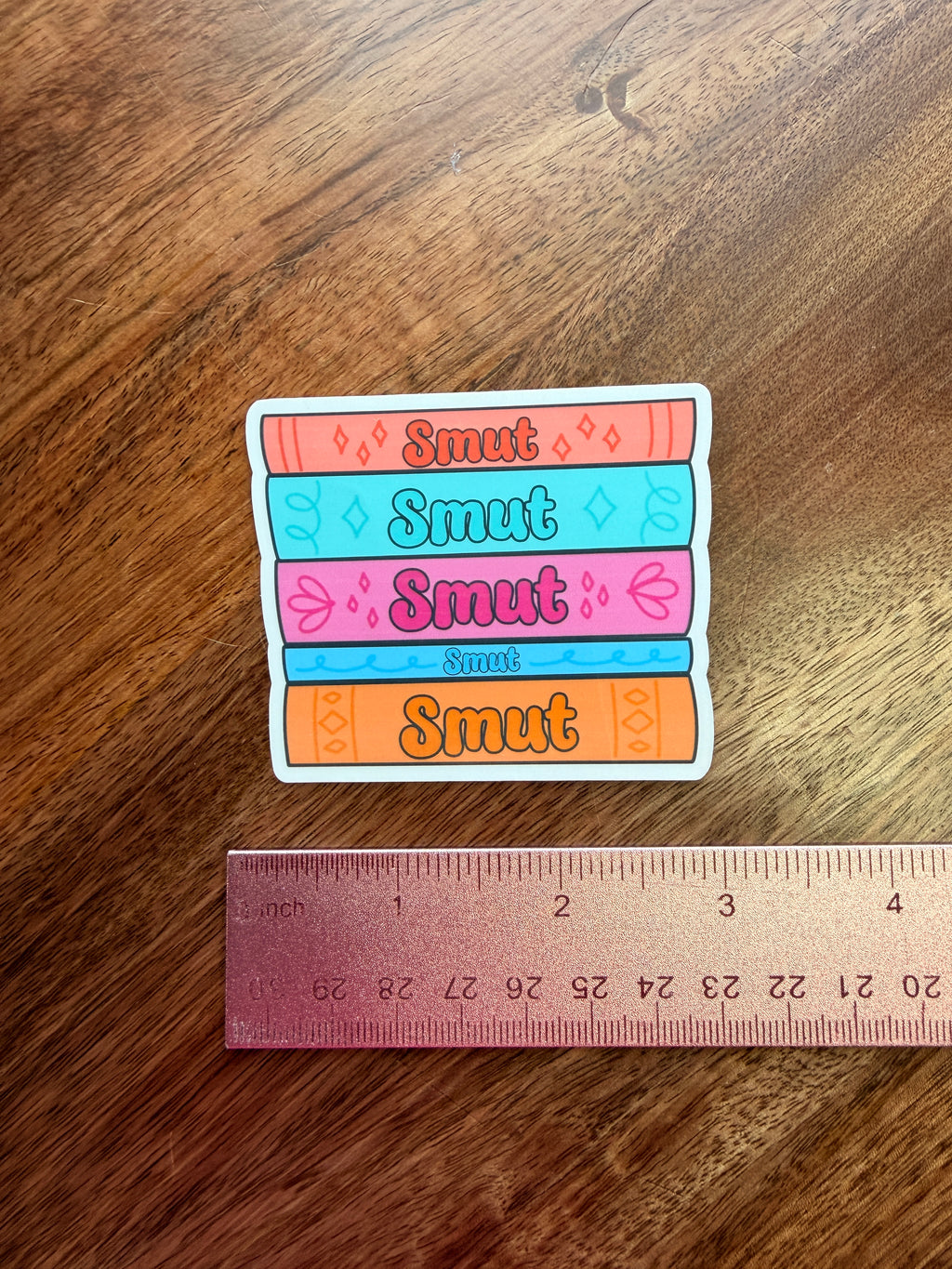 Smut Book Stack Sticker