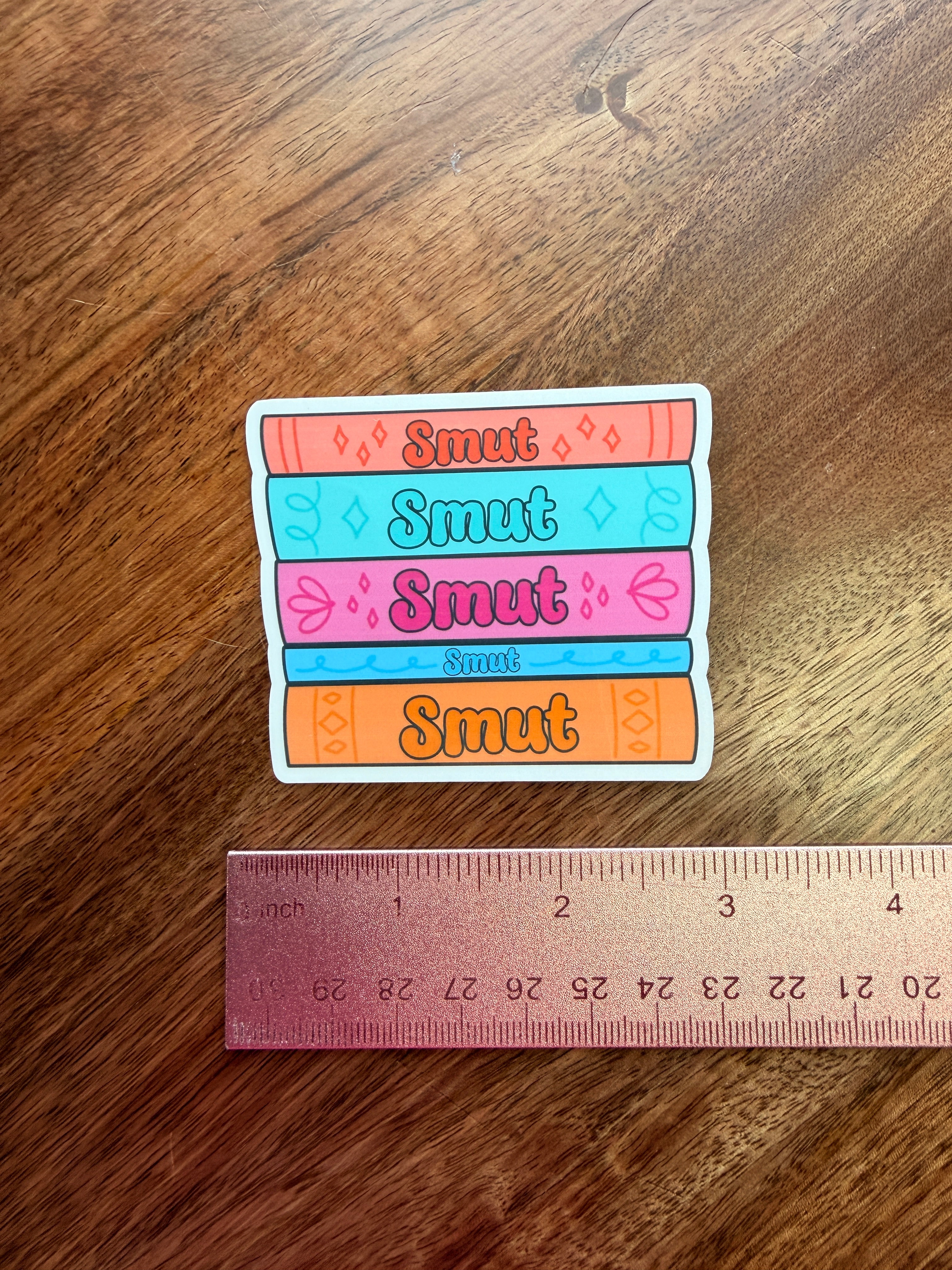 Smut Book Stack Sticker