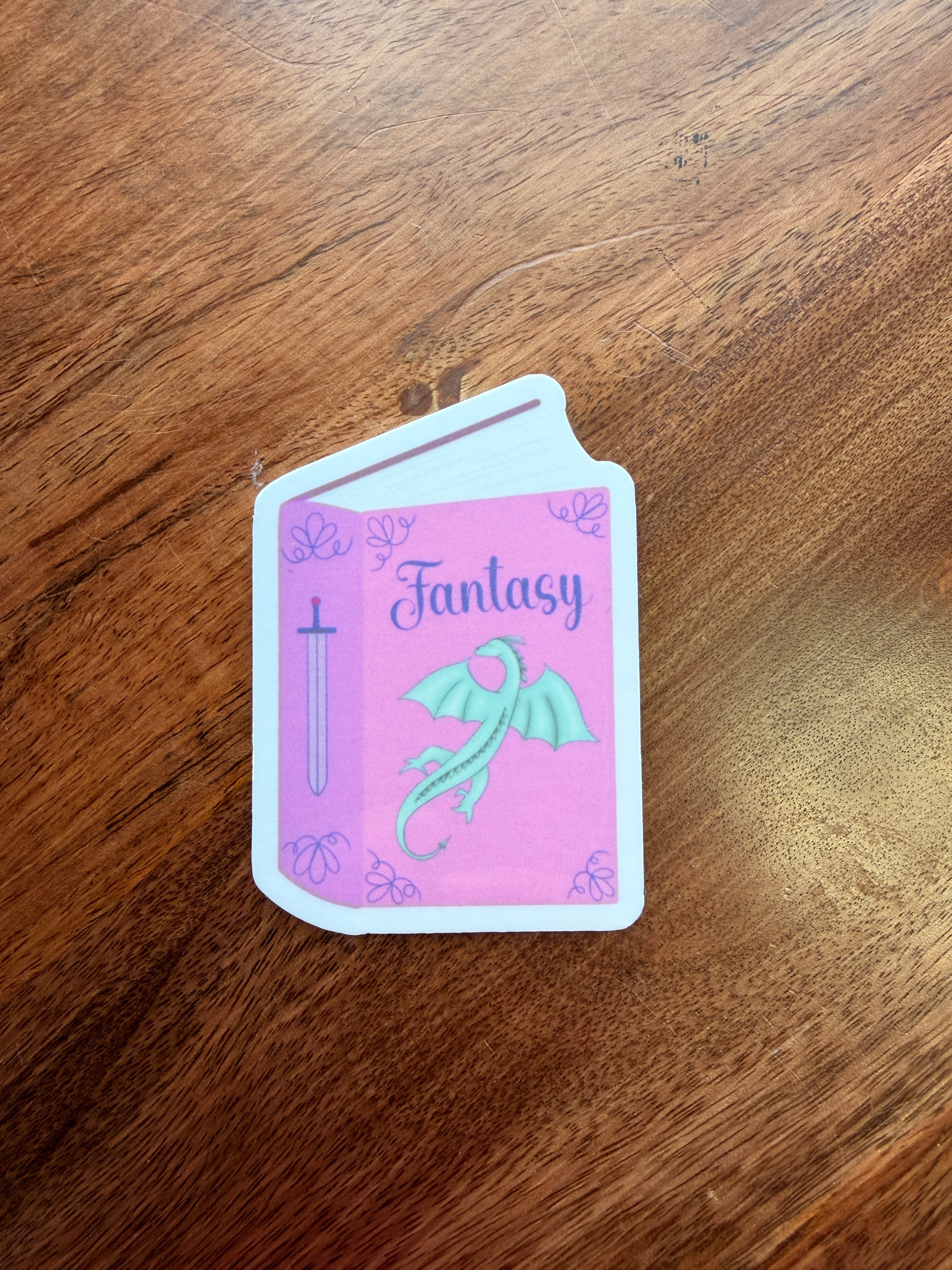 Fantasy Reader Book Sticker
