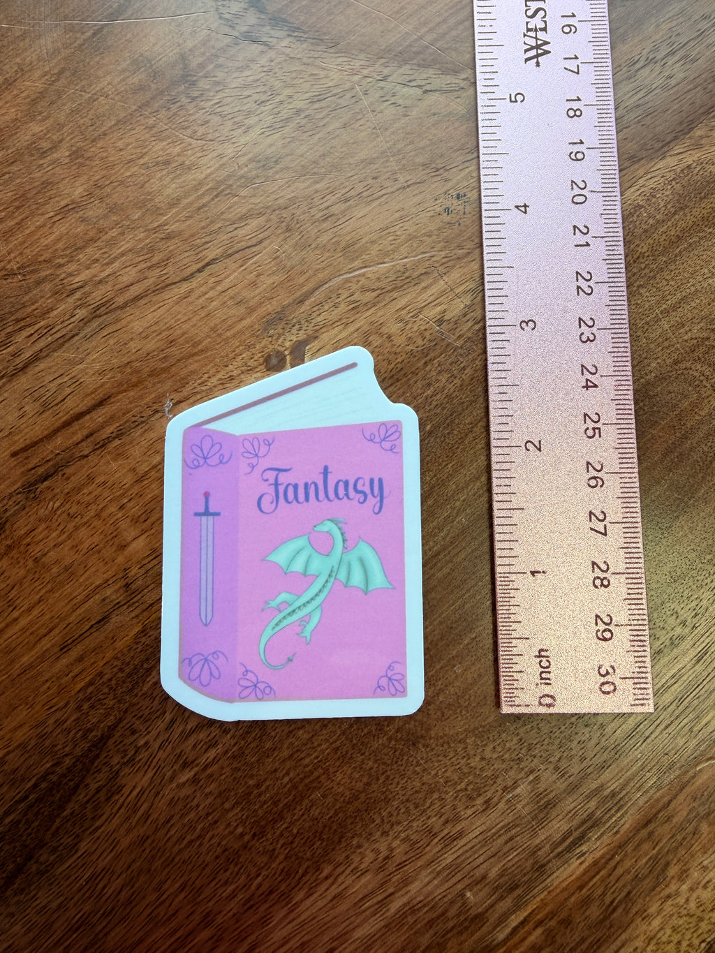 Fantasy Reader Book Sticker