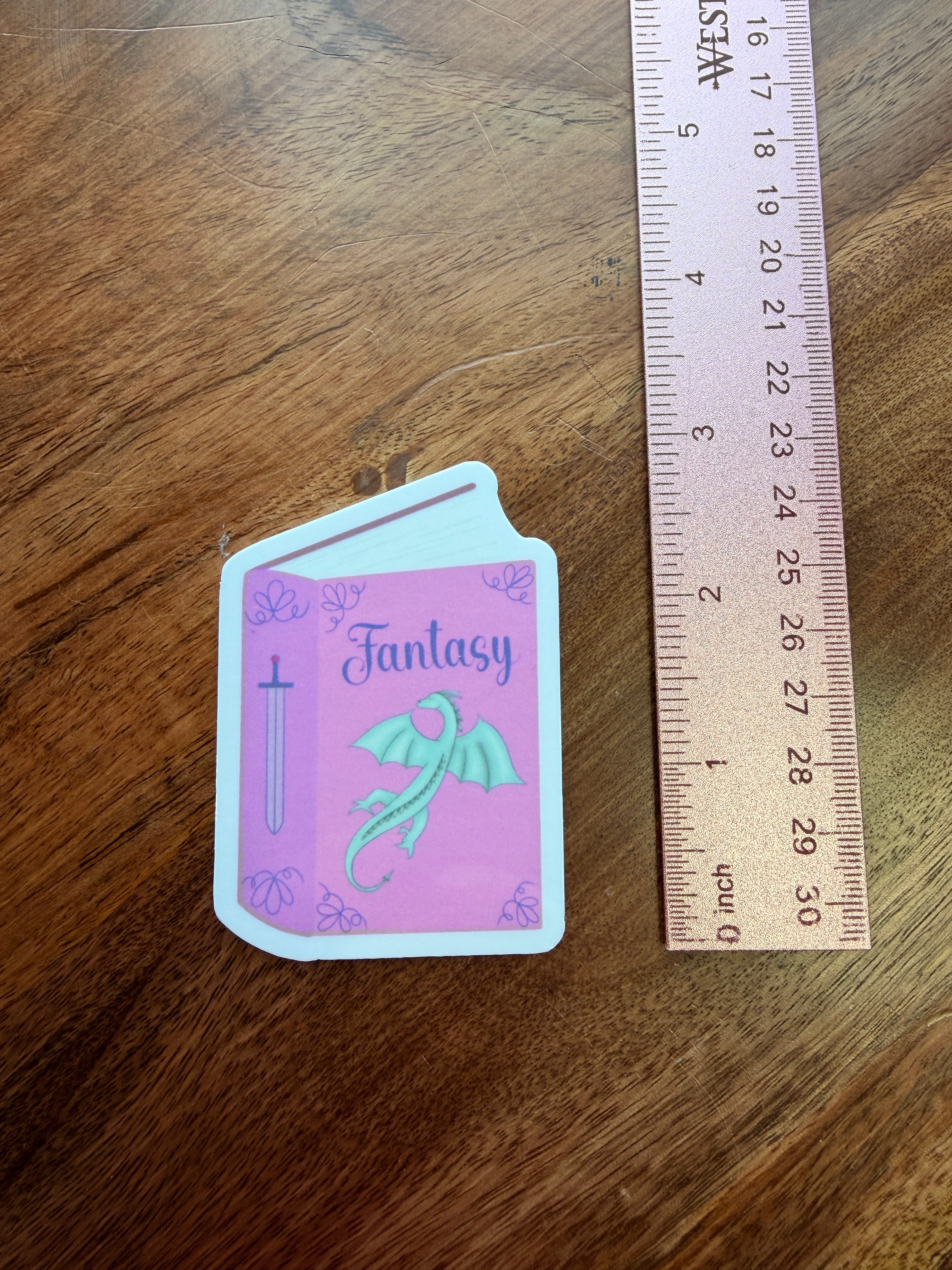 Fantasy Reader Book Sticker