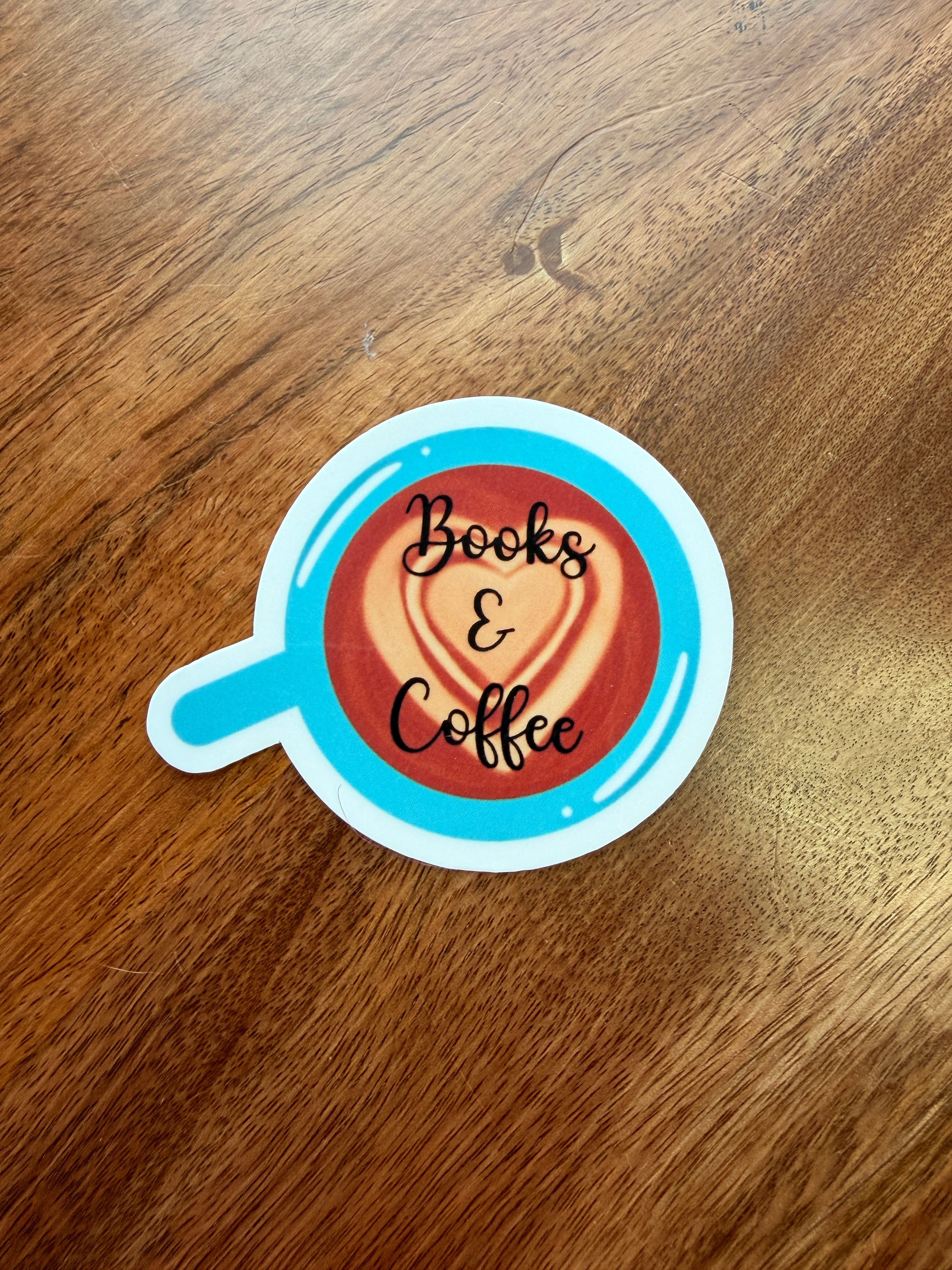 Books & Coffee Sticker