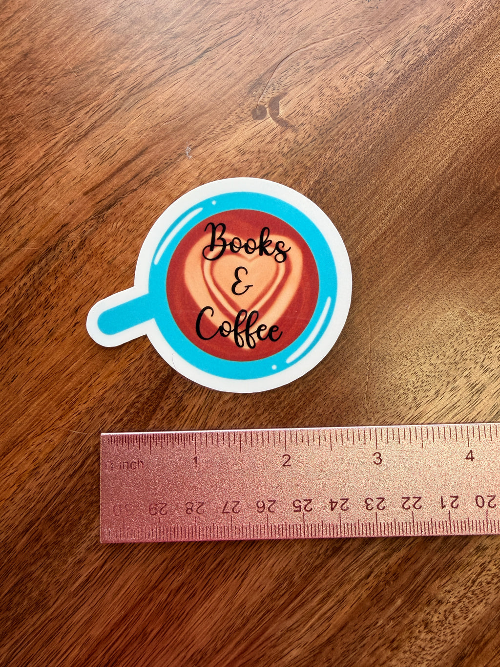 Books & Coffee Sticker