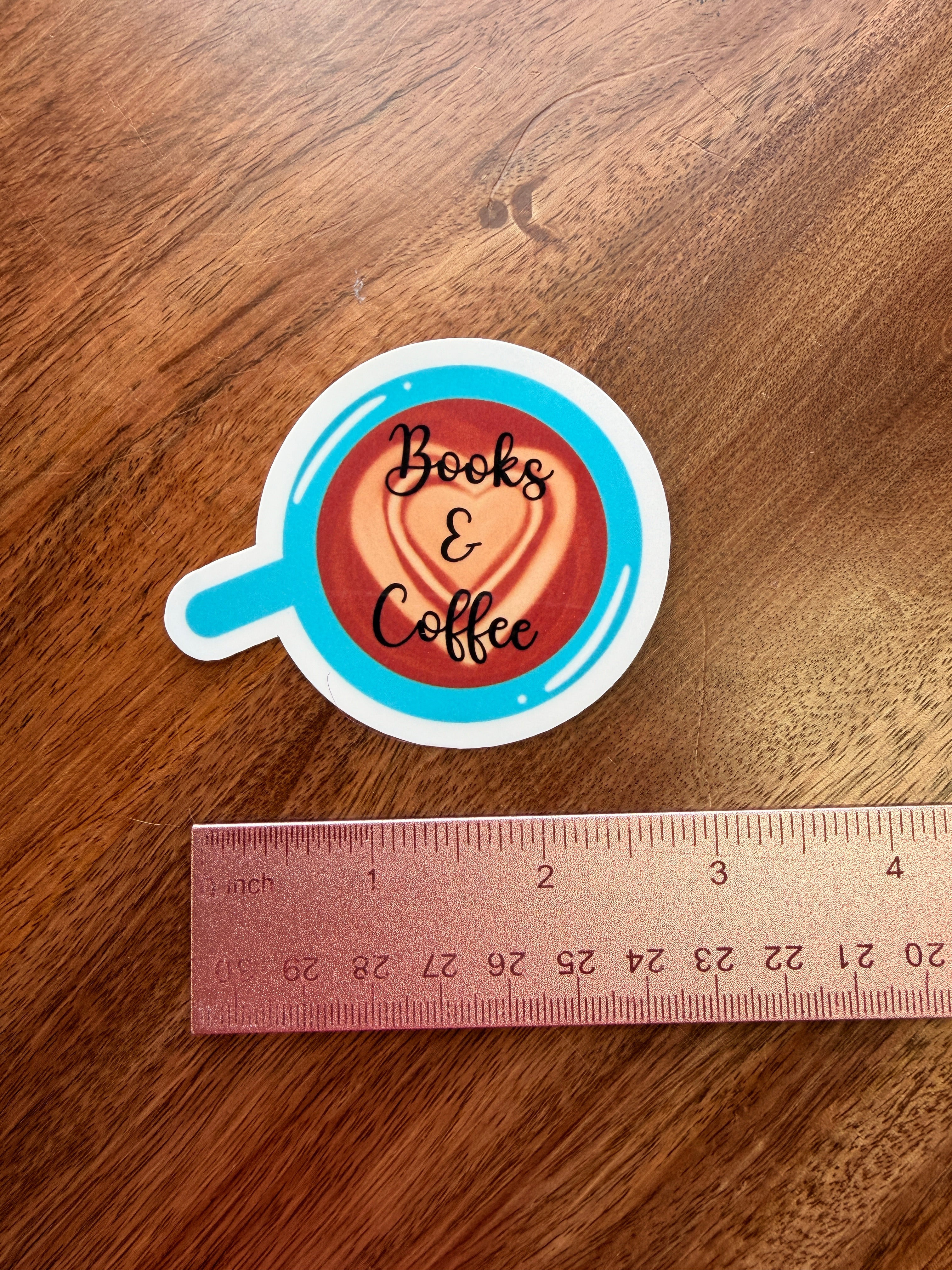 Books & Coffee Sticker