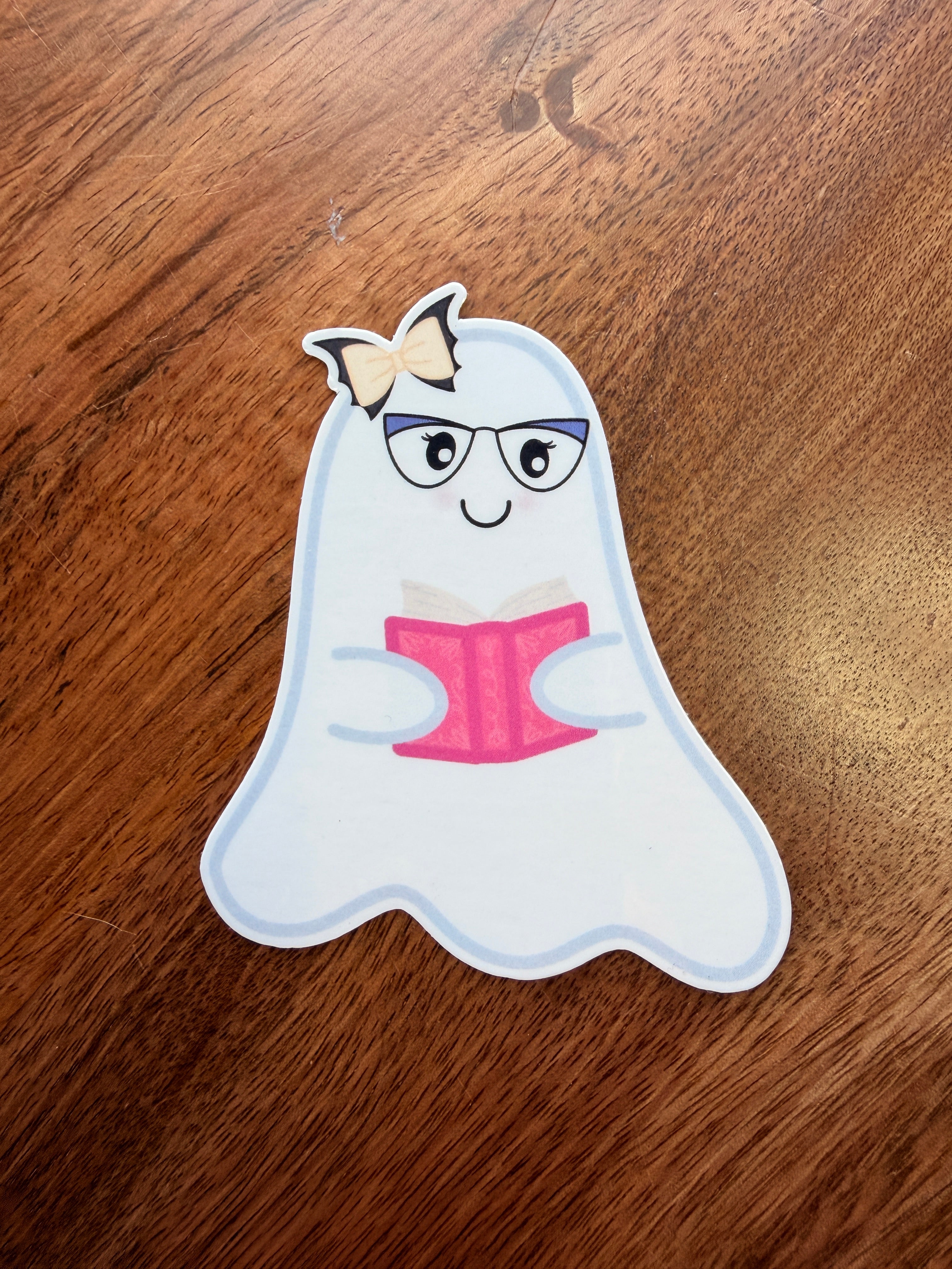 Boolinda Bookish Ghost Sticker
