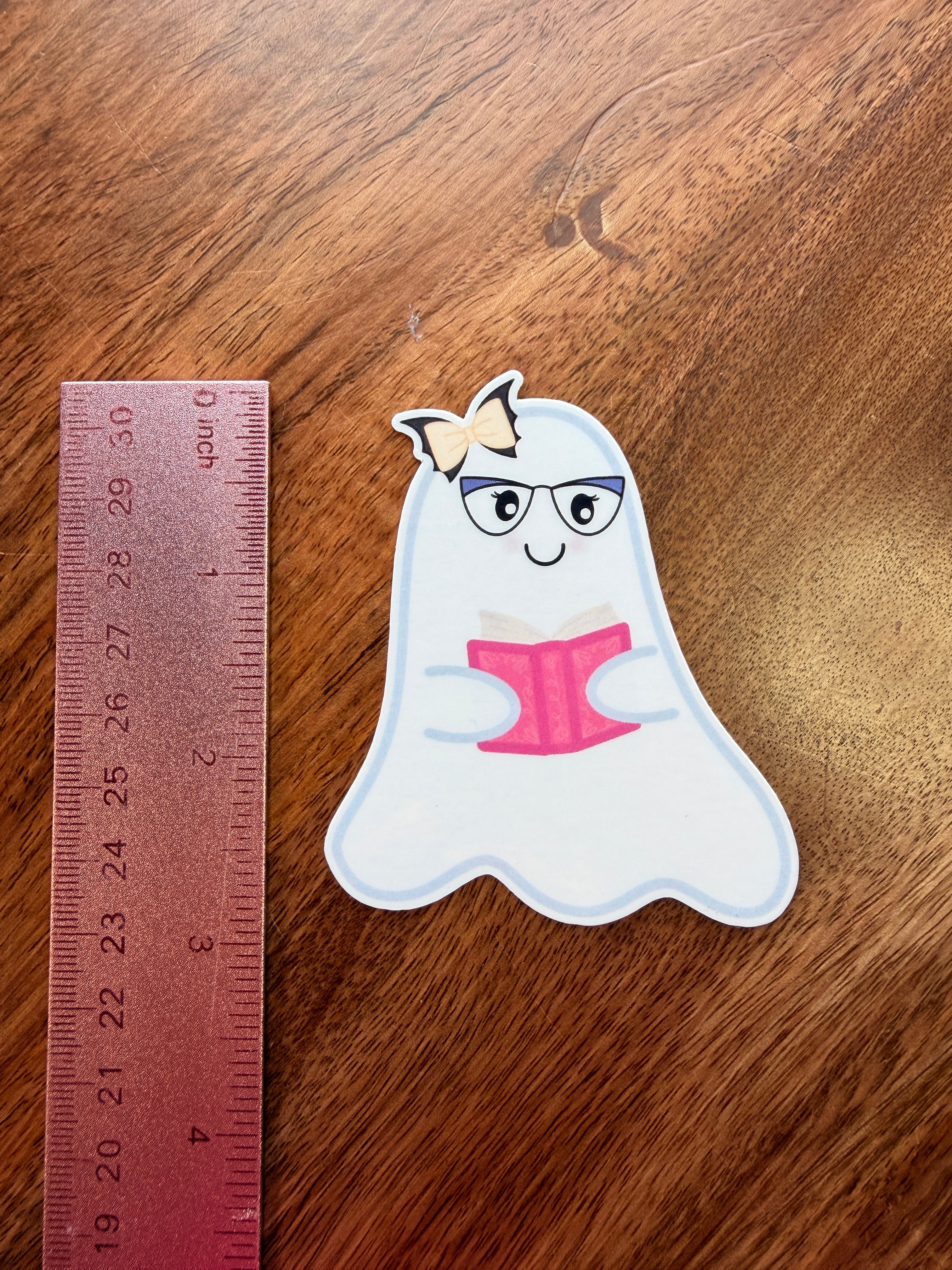 Boolinda Bookish Ghost Sticker