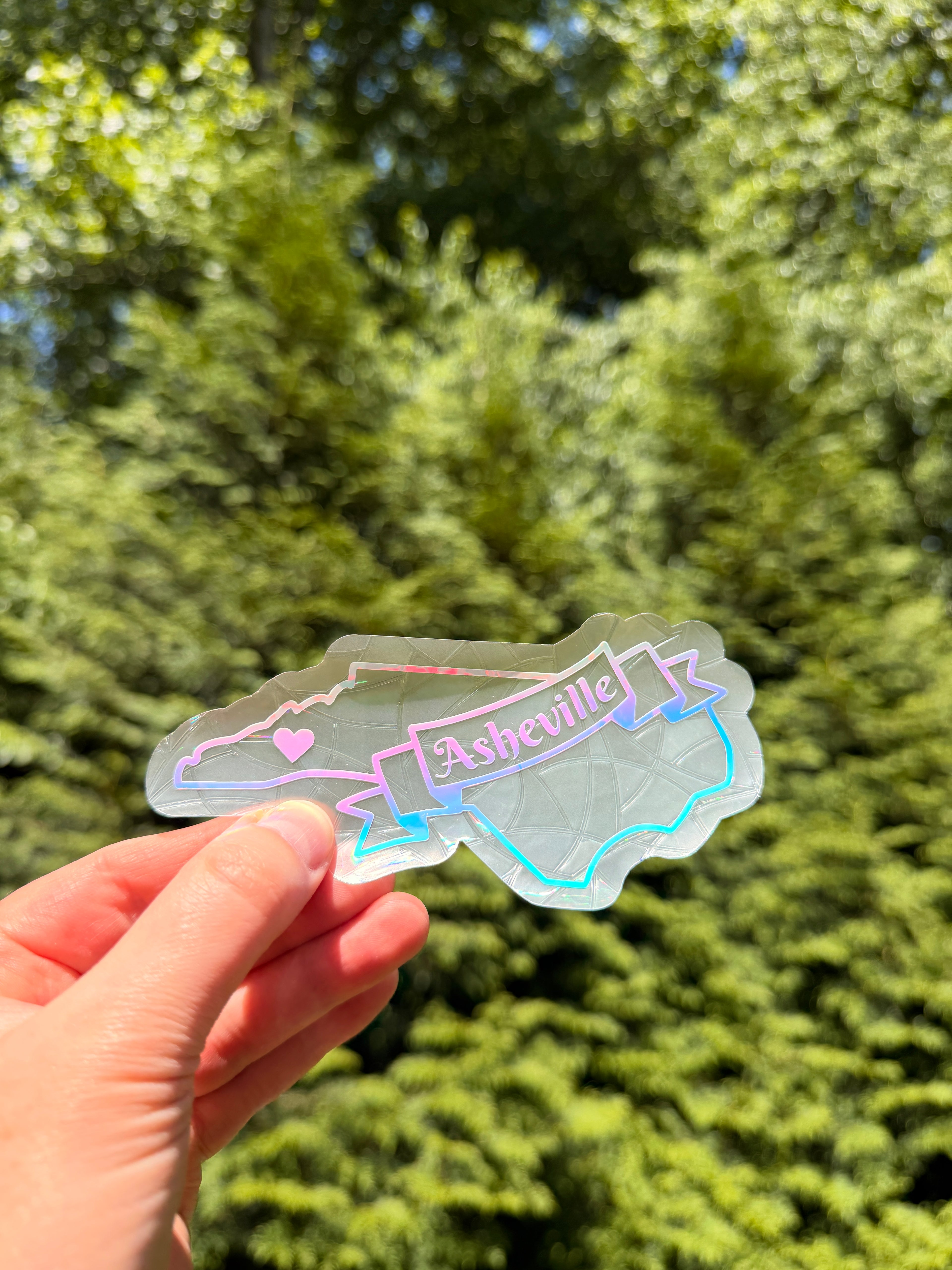 Asheville, NC Suncatcher Decal