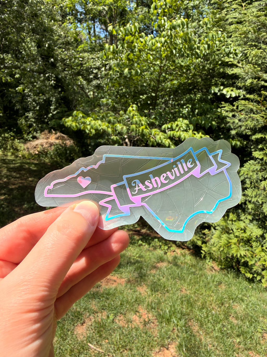 Asheville, NC Suncatcher Decal