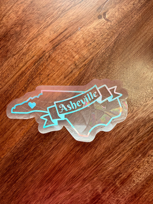 Asheville, NC Suncatcher Decal