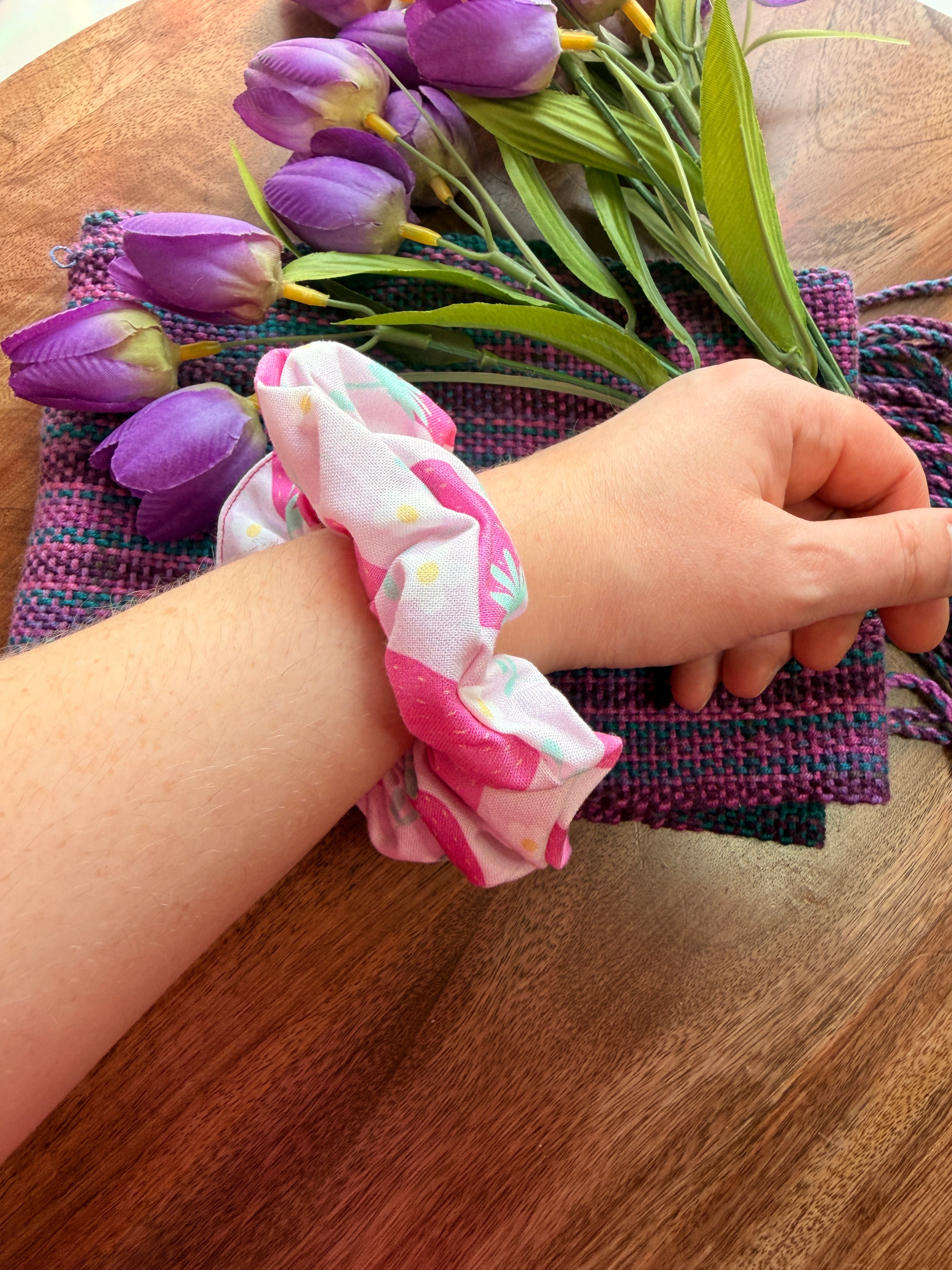 Strawberry Scrunchie