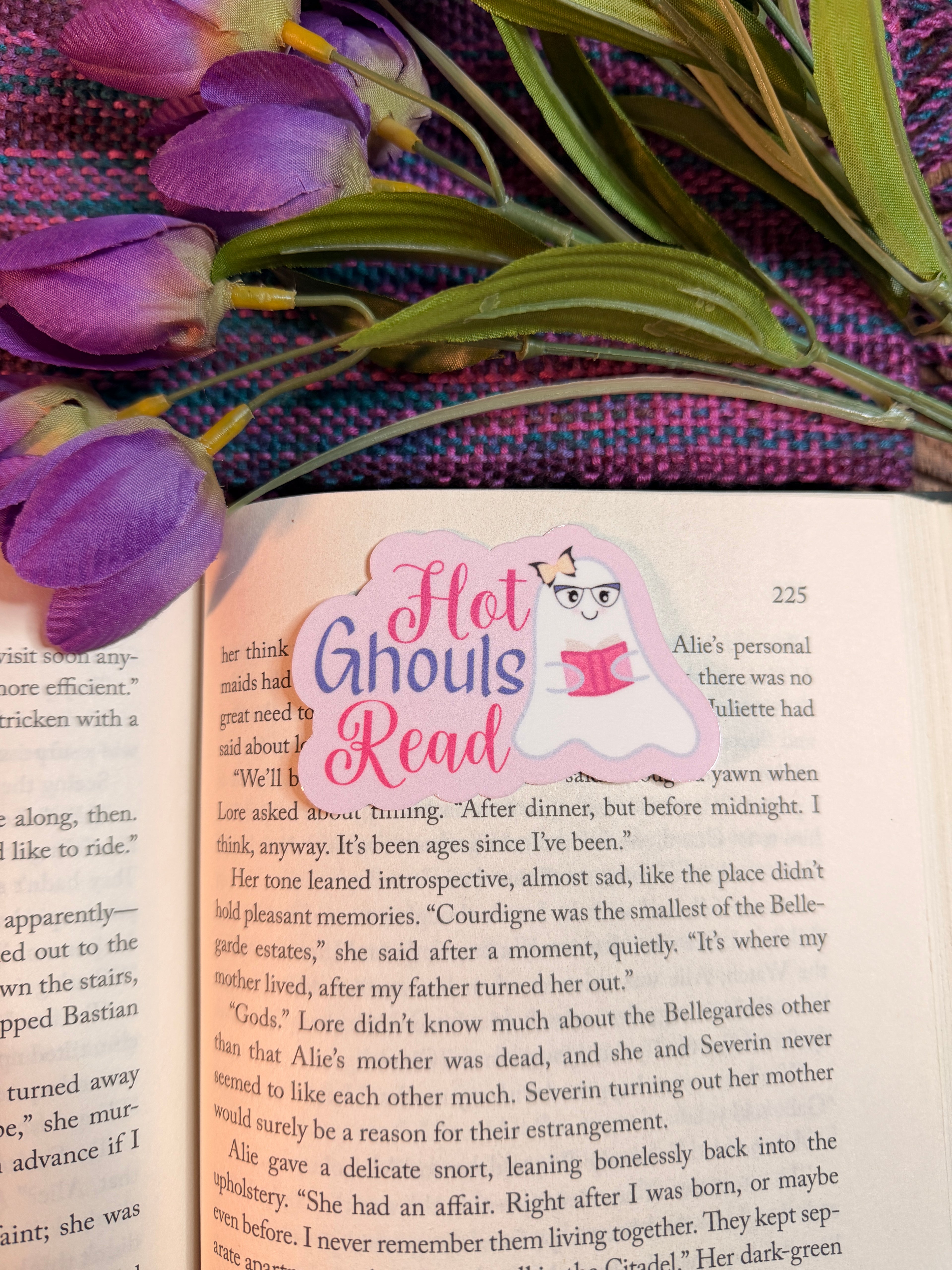 Hot Ghouls Read Sticker