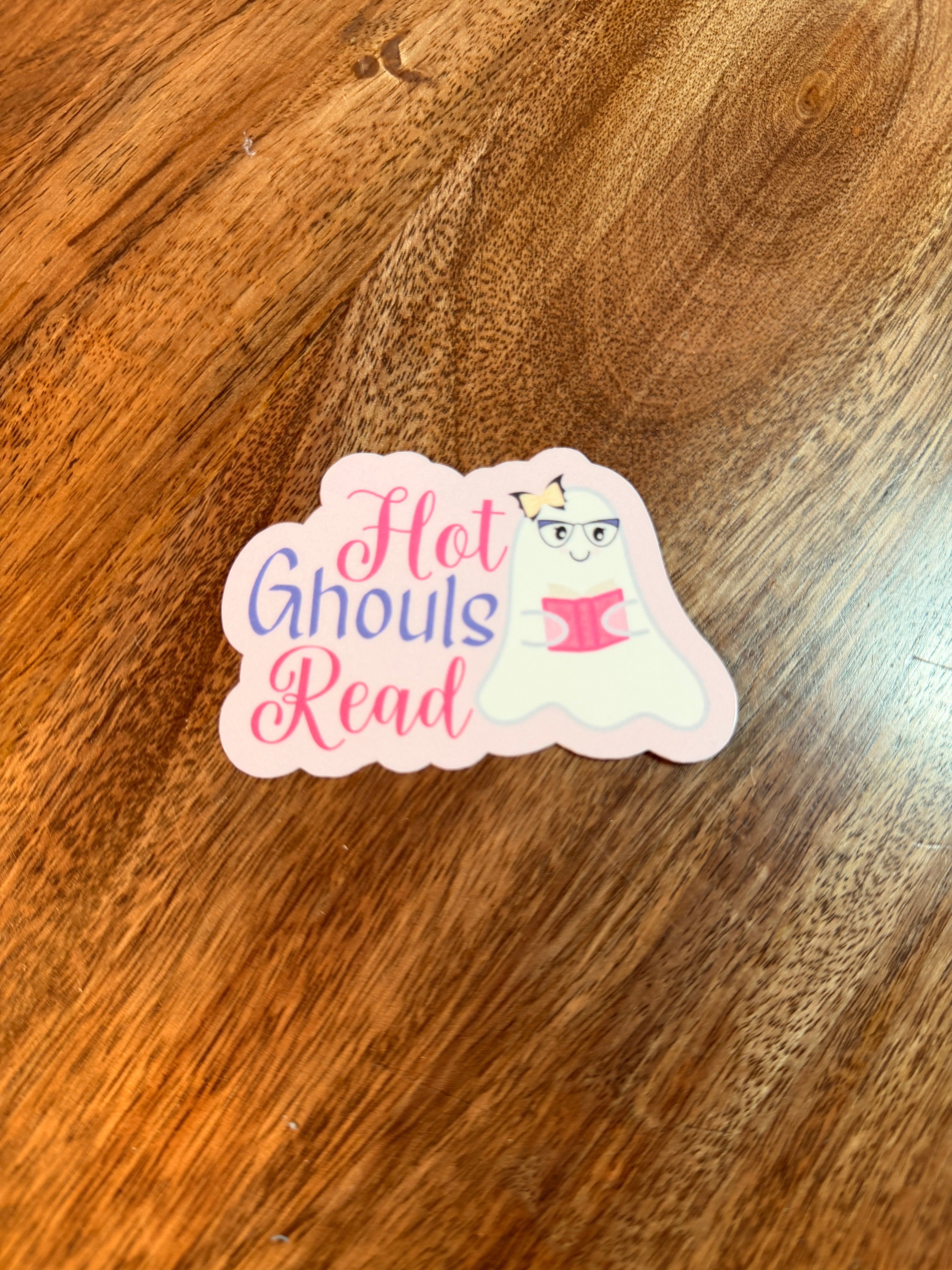 Hot Ghouls Read Sticker