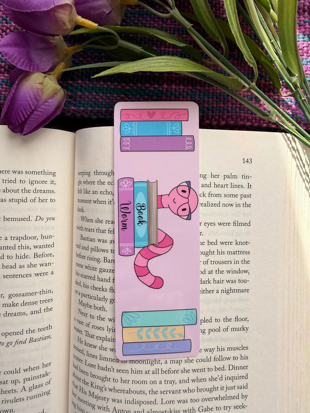 Bookworm Bookmark