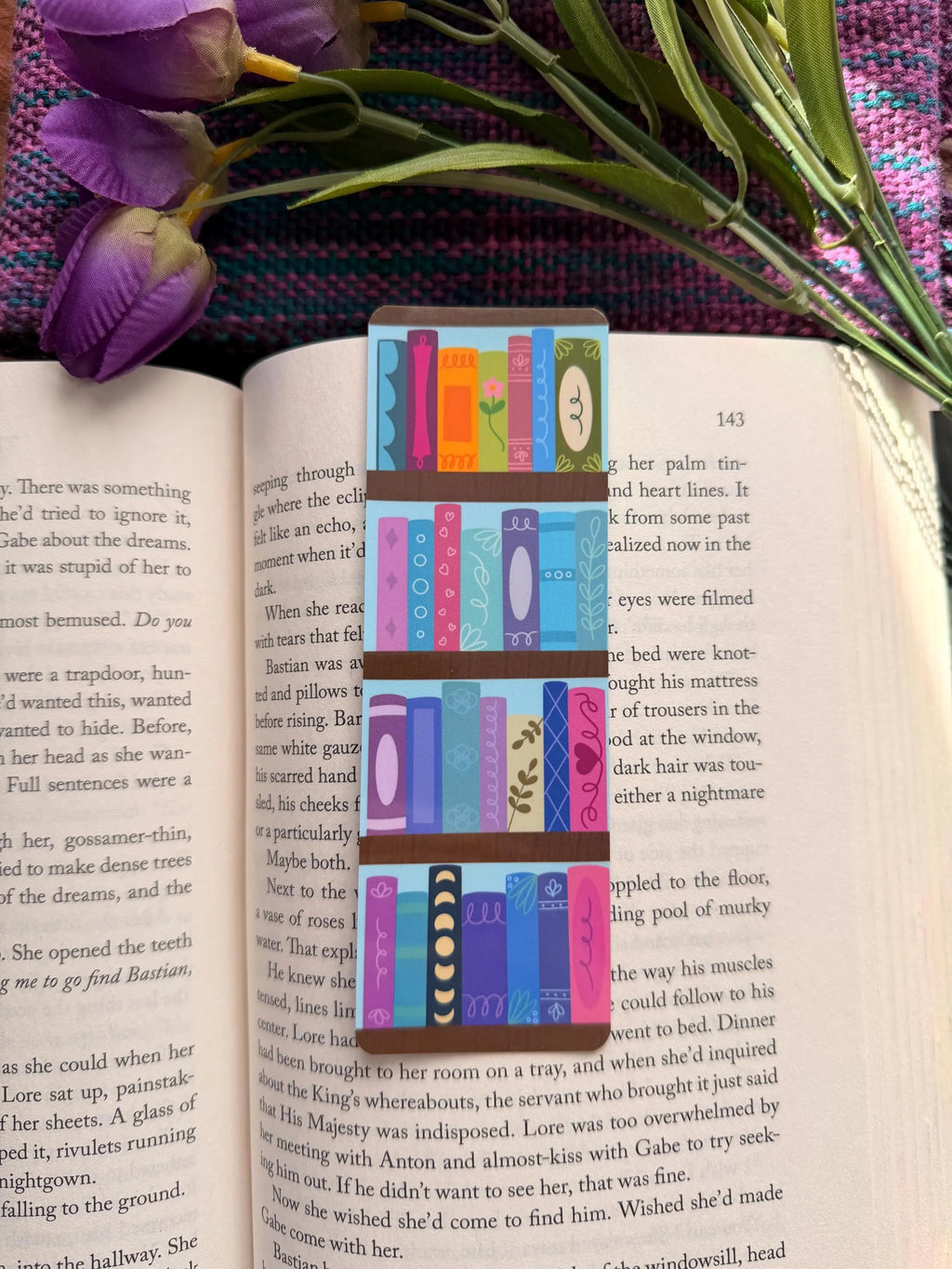 Colorful Bookcase Bookmark