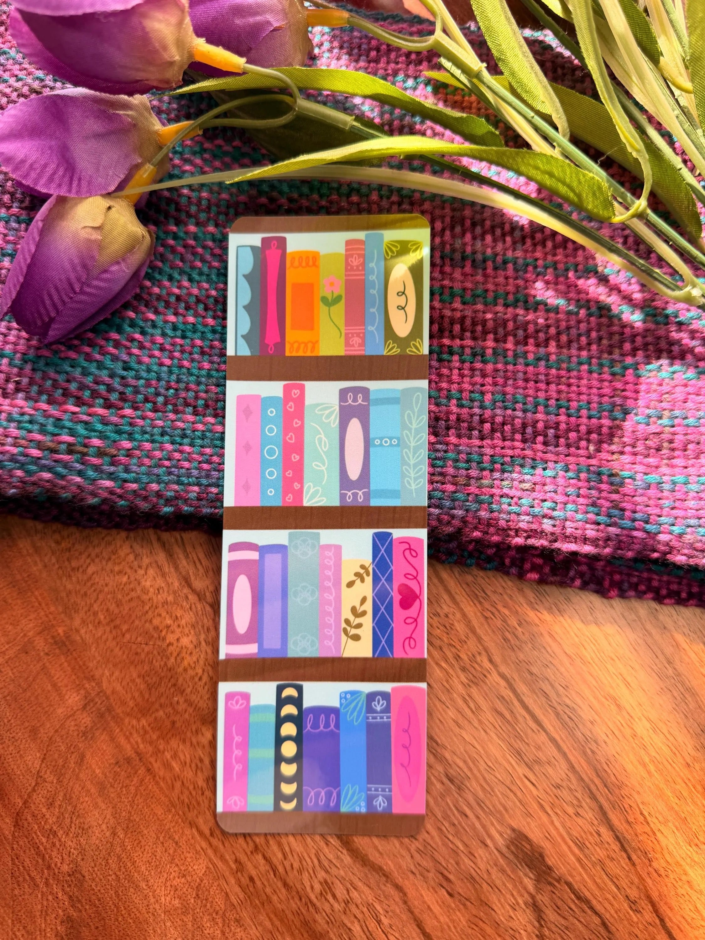 Colorful Bookcase Bookmark