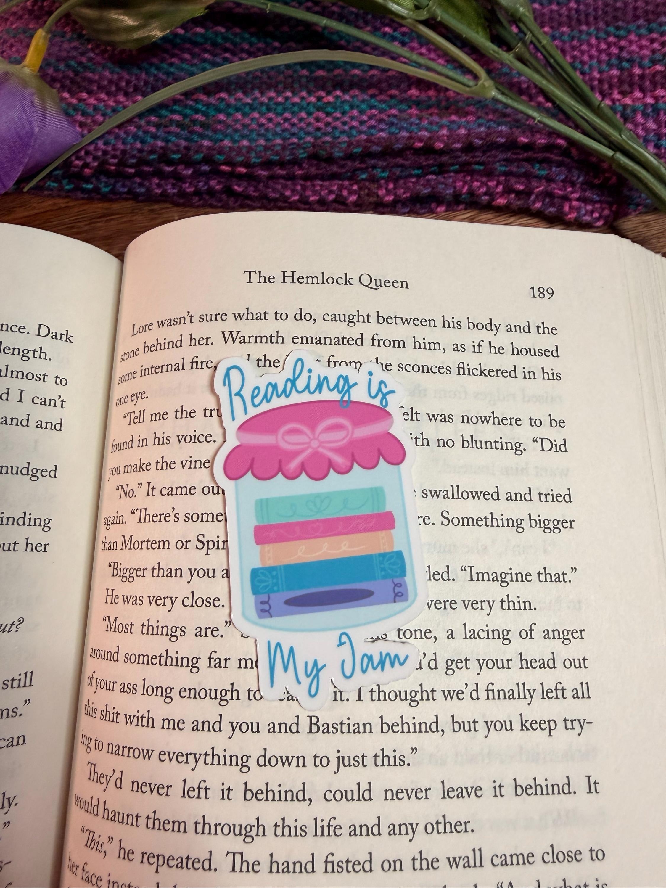 "Reading Is My Jam" Sticker