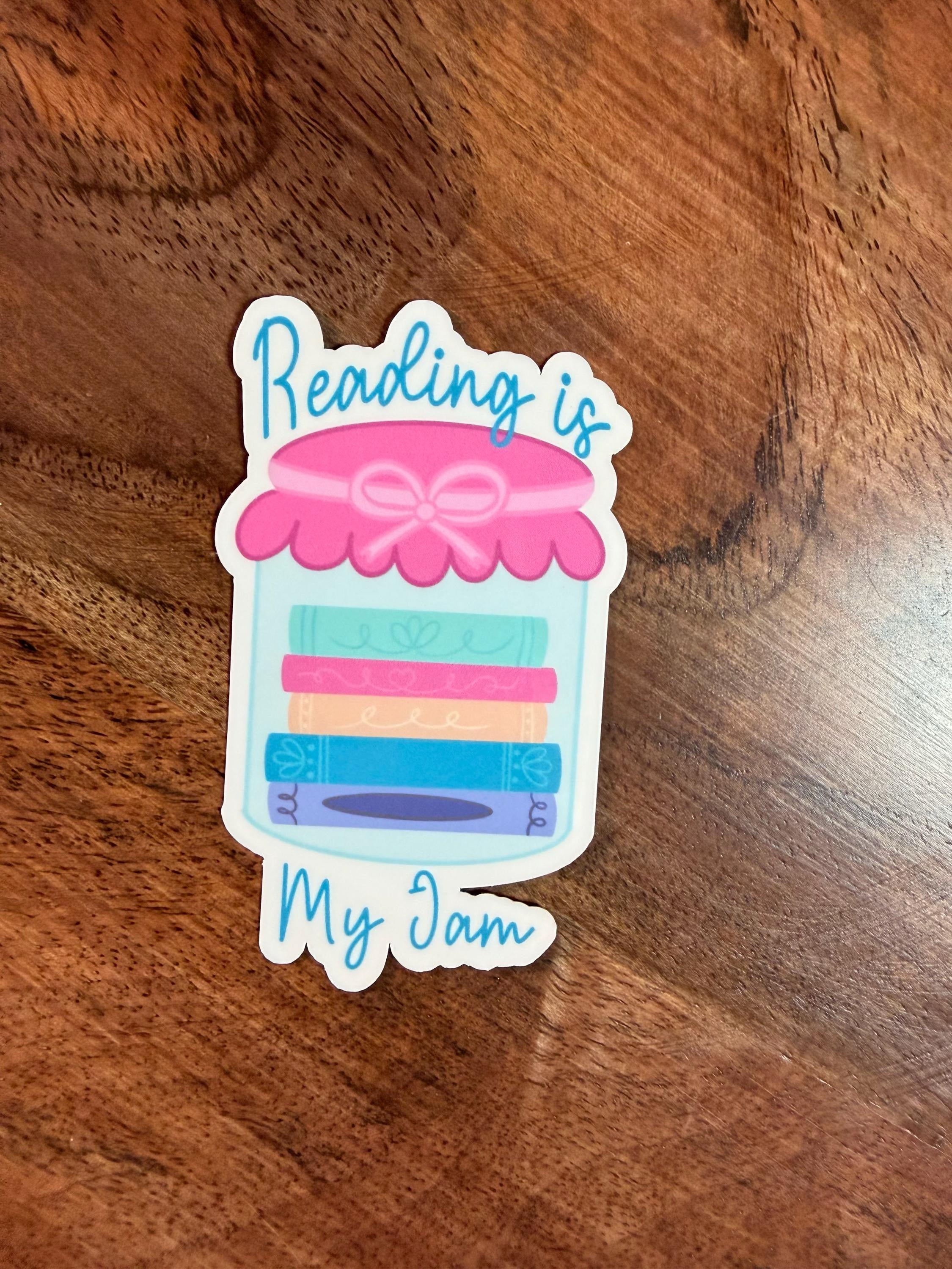 "Reading Is My Jam" Sticker