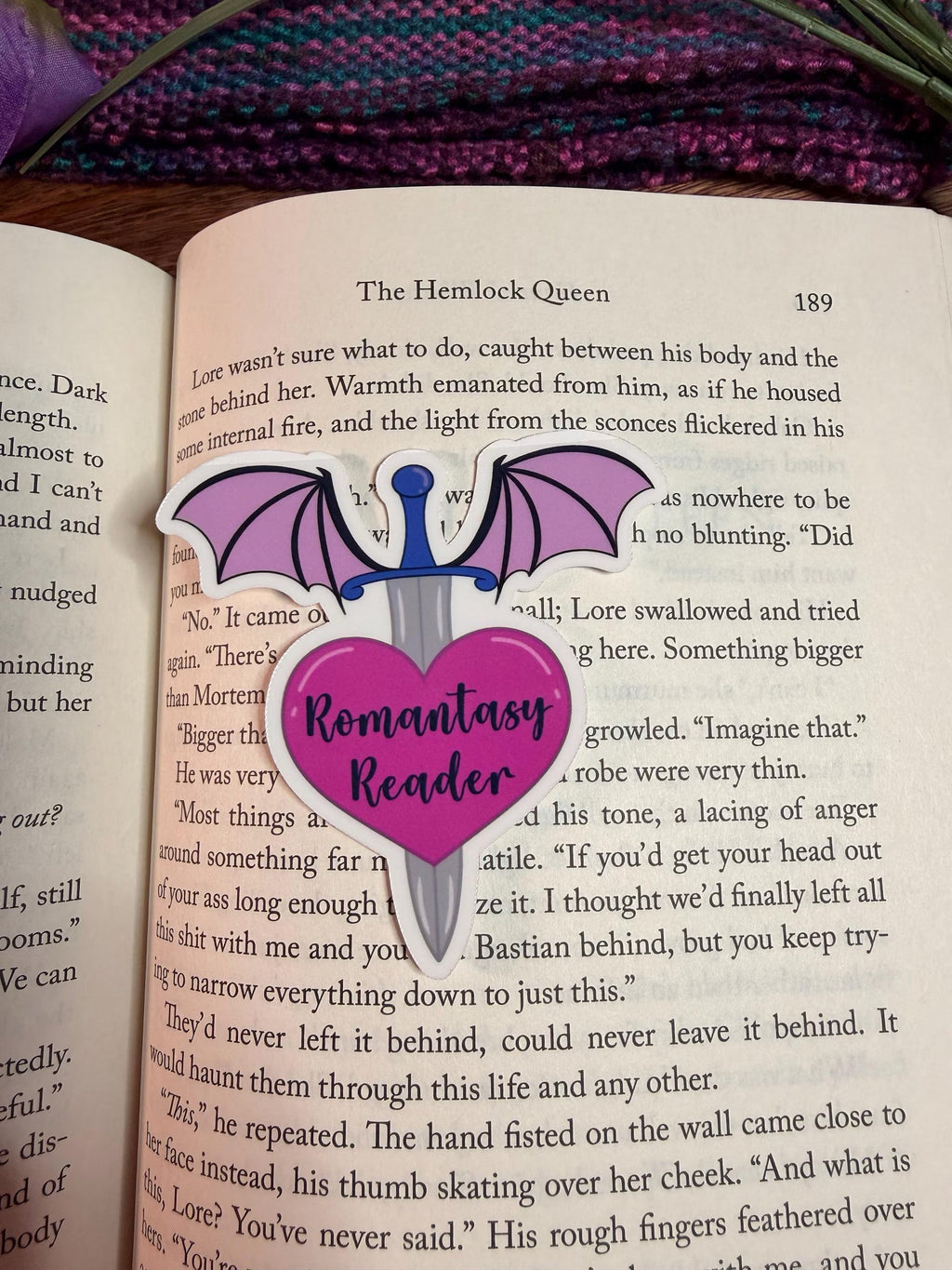 Romantasy Reader Vinyl Sticker