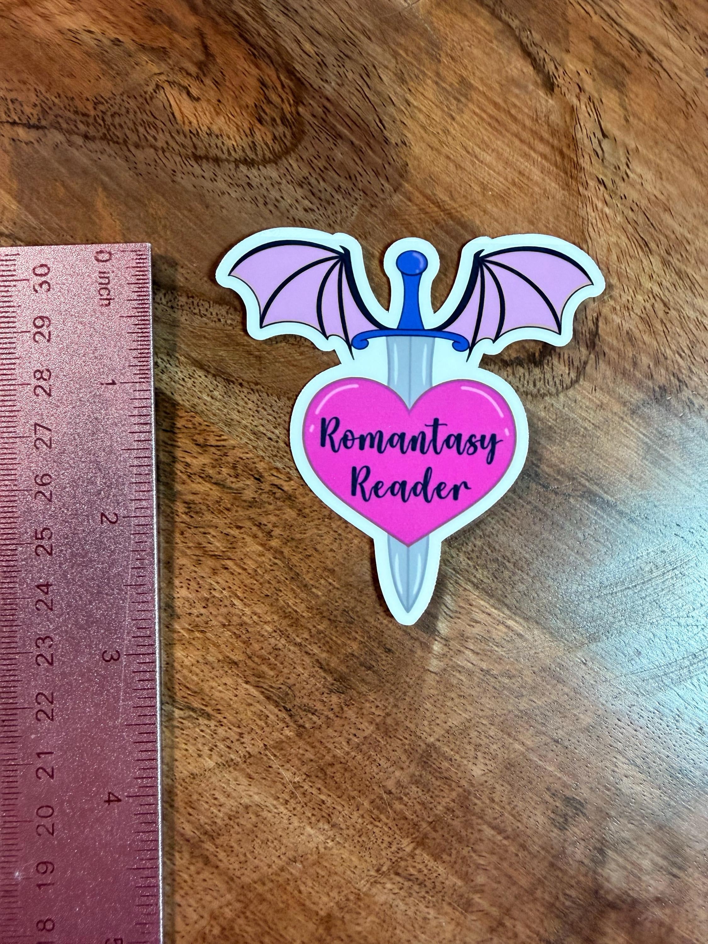 Romantasy Reader Vinyl Sticker